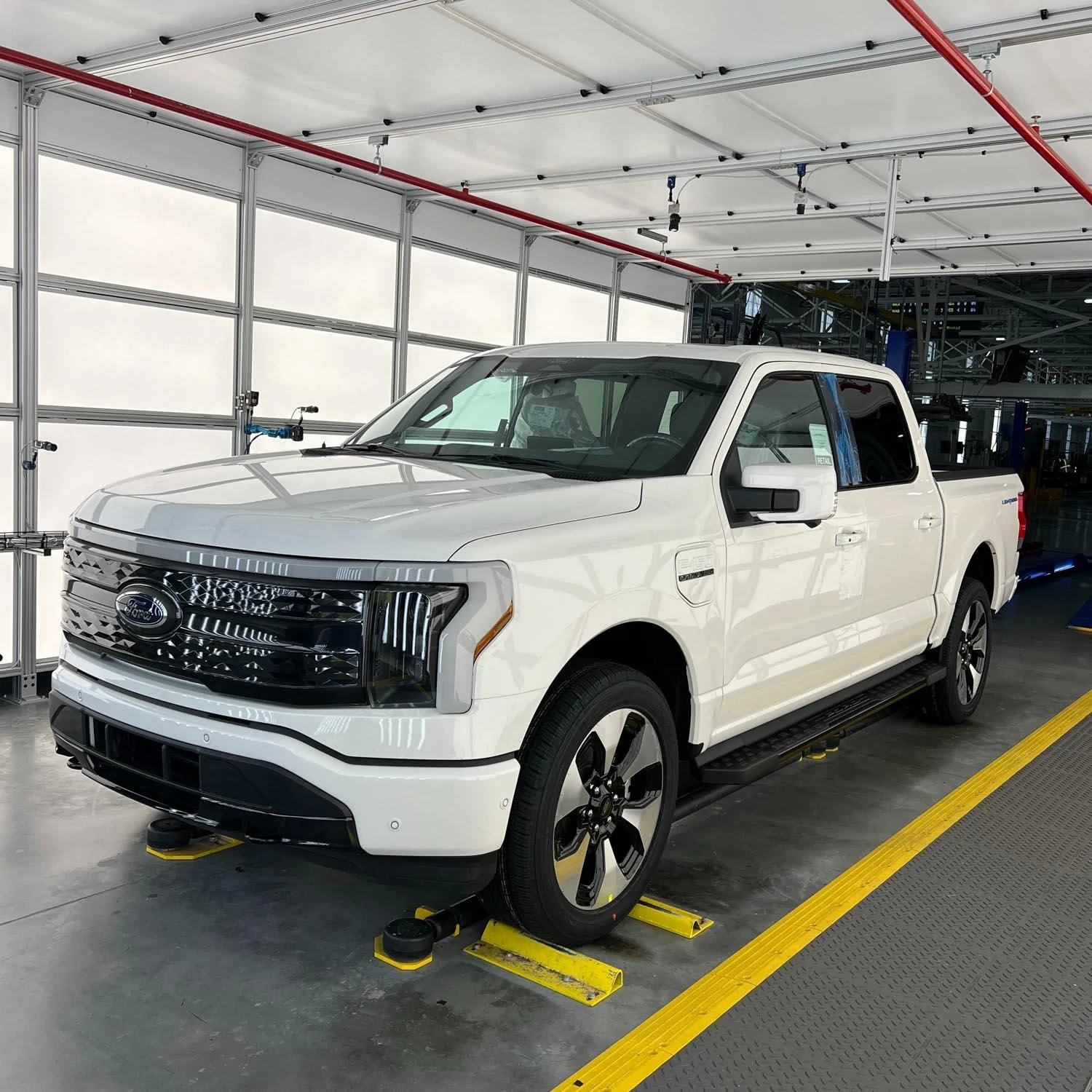 Ford F-150 Lightning ✅ 5/23 Lightning Build Week Group Assembly Line Photo