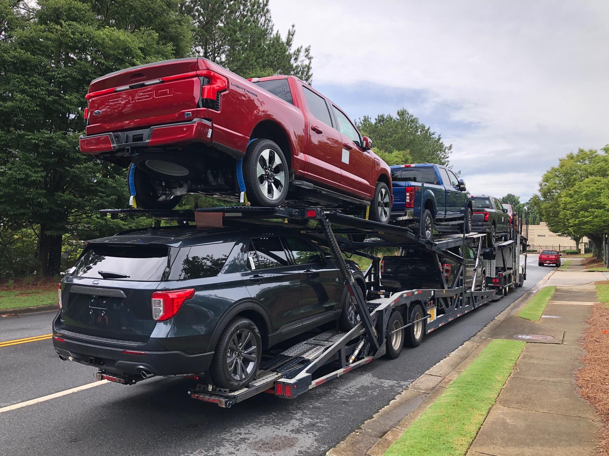 Ford F-150 Lightning Rear Window Codes & Lucky Delivery Hauler Viewing Lightning on Hauler