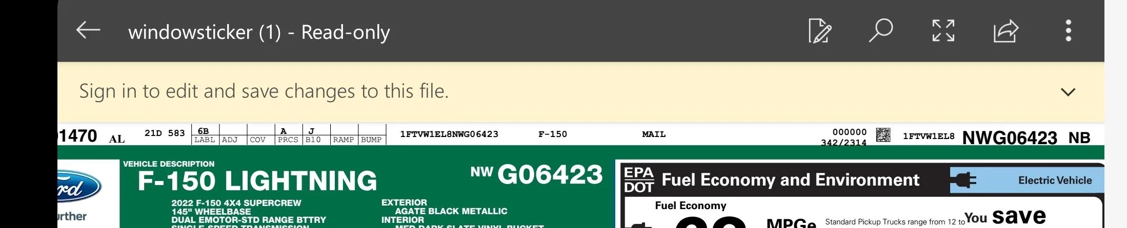 Ford F-150 Lightning ✅ 7/11/22 Lightning Build Week Group Screenshot_20220731-062915_Office Mobil