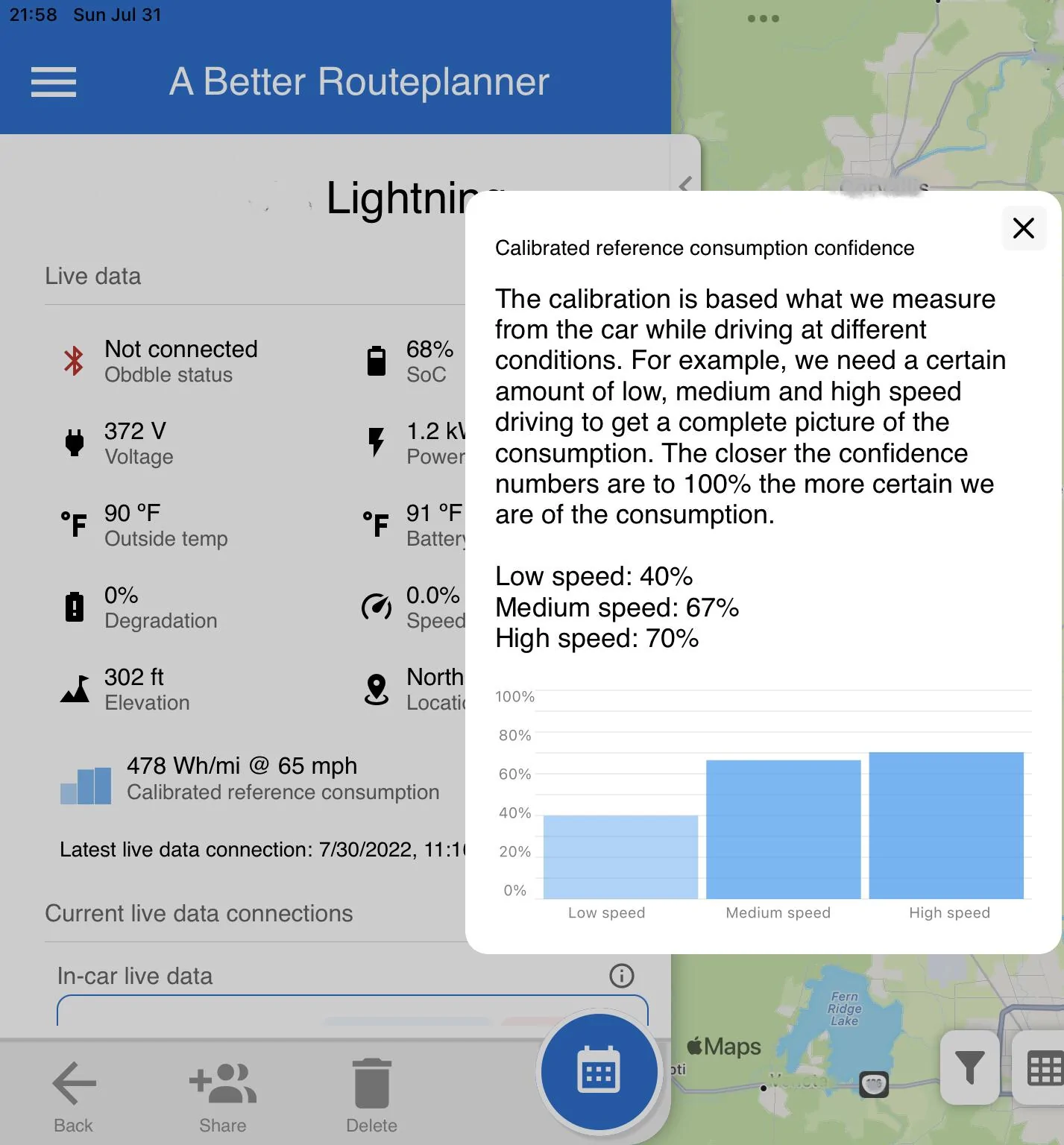 Ford F-150 Lightning Some observations about ABRP (A Better Routeplanner) use in the Lightning E6B4E37E-93A1-44C8-A48D-C03519DE9749