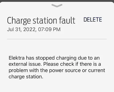 Ford F-150 Lightning "Charge Station Fault" message when first plug in (ChargePoint Home Flex) fault