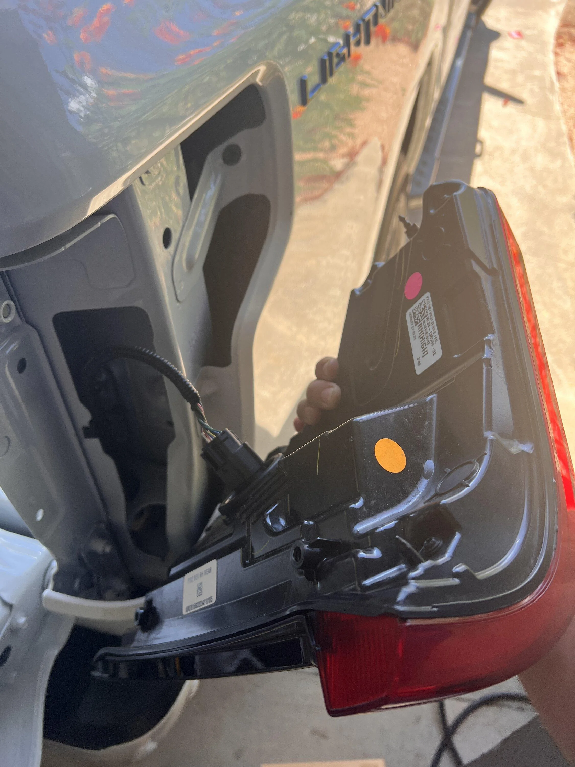 Ford F-150 Lightning No upgrading reverse bulbs: taillight housing now single unit 4A9B713D-76D0-4E8C-8607-8F4B9D043FDA