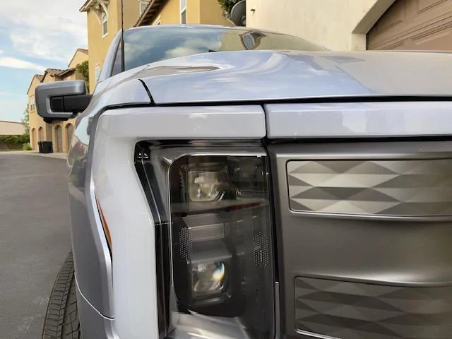 Ford F-150 Lightning Hood and Lightbar alignment. IMG_9366