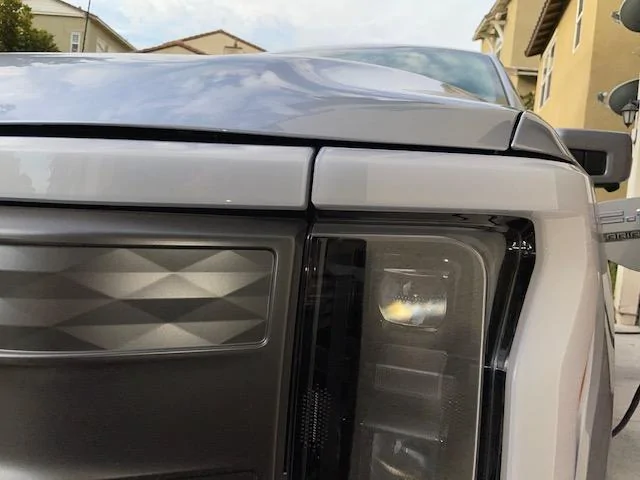 Ford F-150 Lightning Hood and Lightbar alignment. IMG_9365
