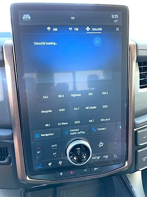 Ford F-150 Lightning Installed screen protector and 13" antenna IMG_9371