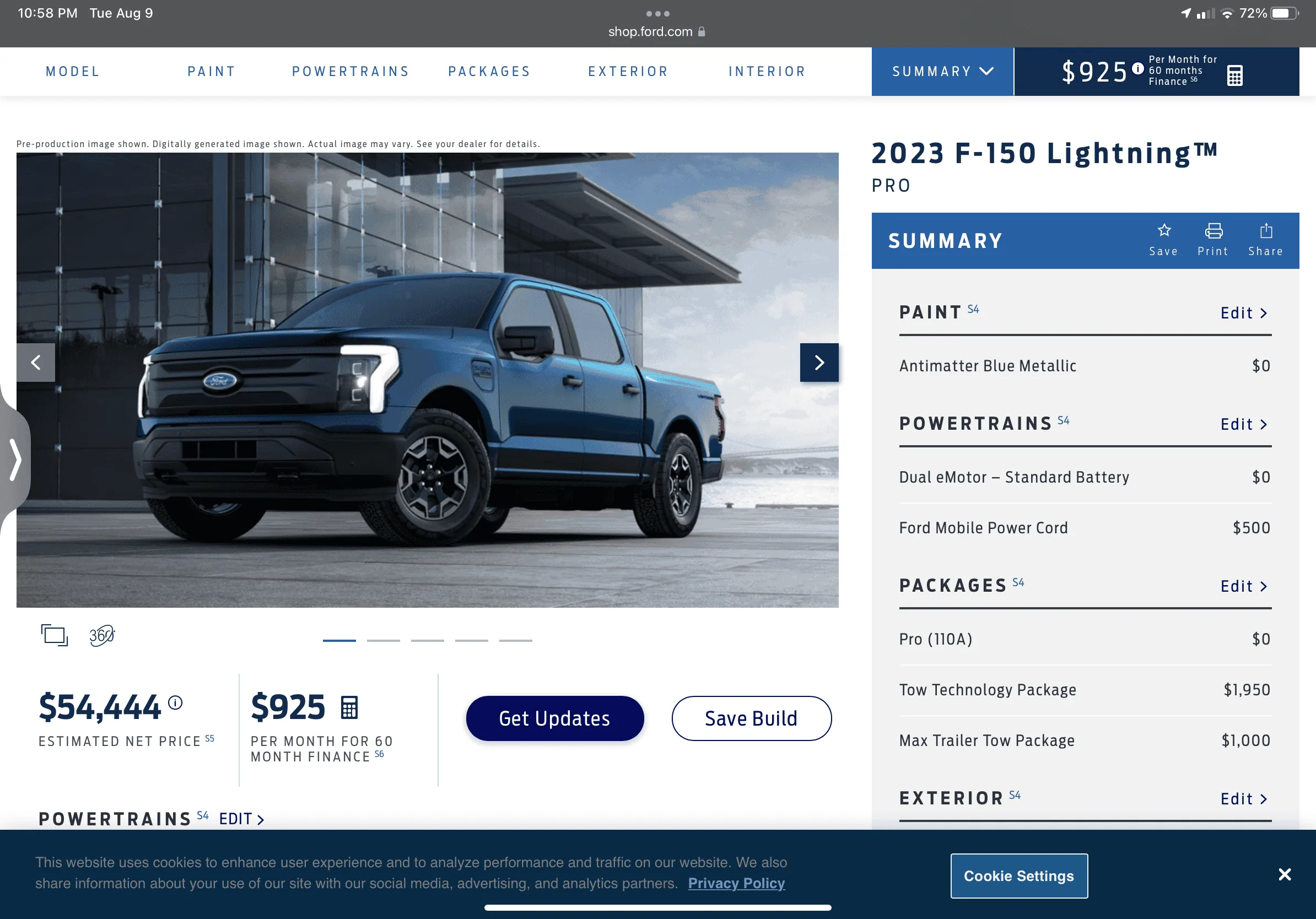 Ford F-150 Lightning 2023 Lightning Build and Price is Live .... $5000+ increase in price F5500DF1-5332-44D9-B9F3-BCE998091E7E