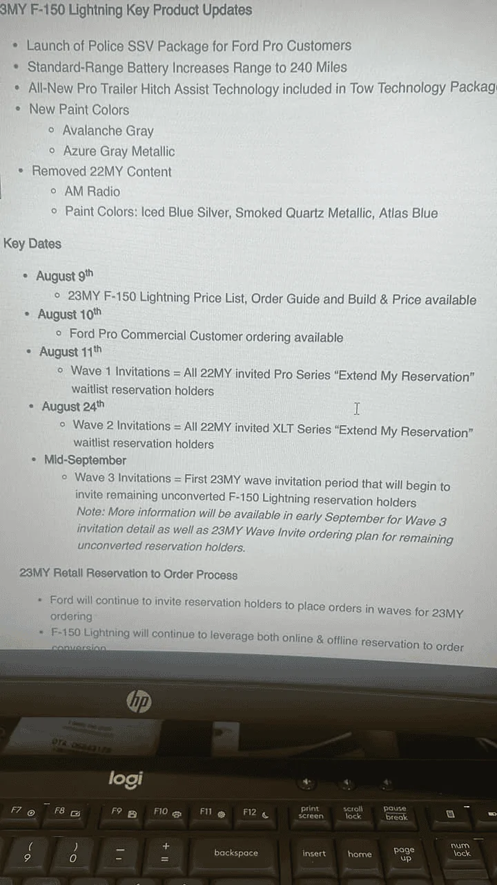 Ford F-150 Lightning Wave 6 extender left out of invite yesterday 1660332996912