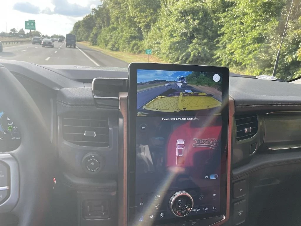 Ford F-150 Lightning Trip Report: NJ Shore to Poconos with 5,000lb 22' Boat Bed Camera at Speed IMG_6918
