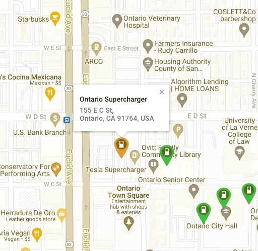 Ford F-150 Lightning Free Tesla destination chargers found near my home! New city chargers for both Tesla SuperChargers and L2. Screen Shot 2022-08-14 at 7.47.06 AM