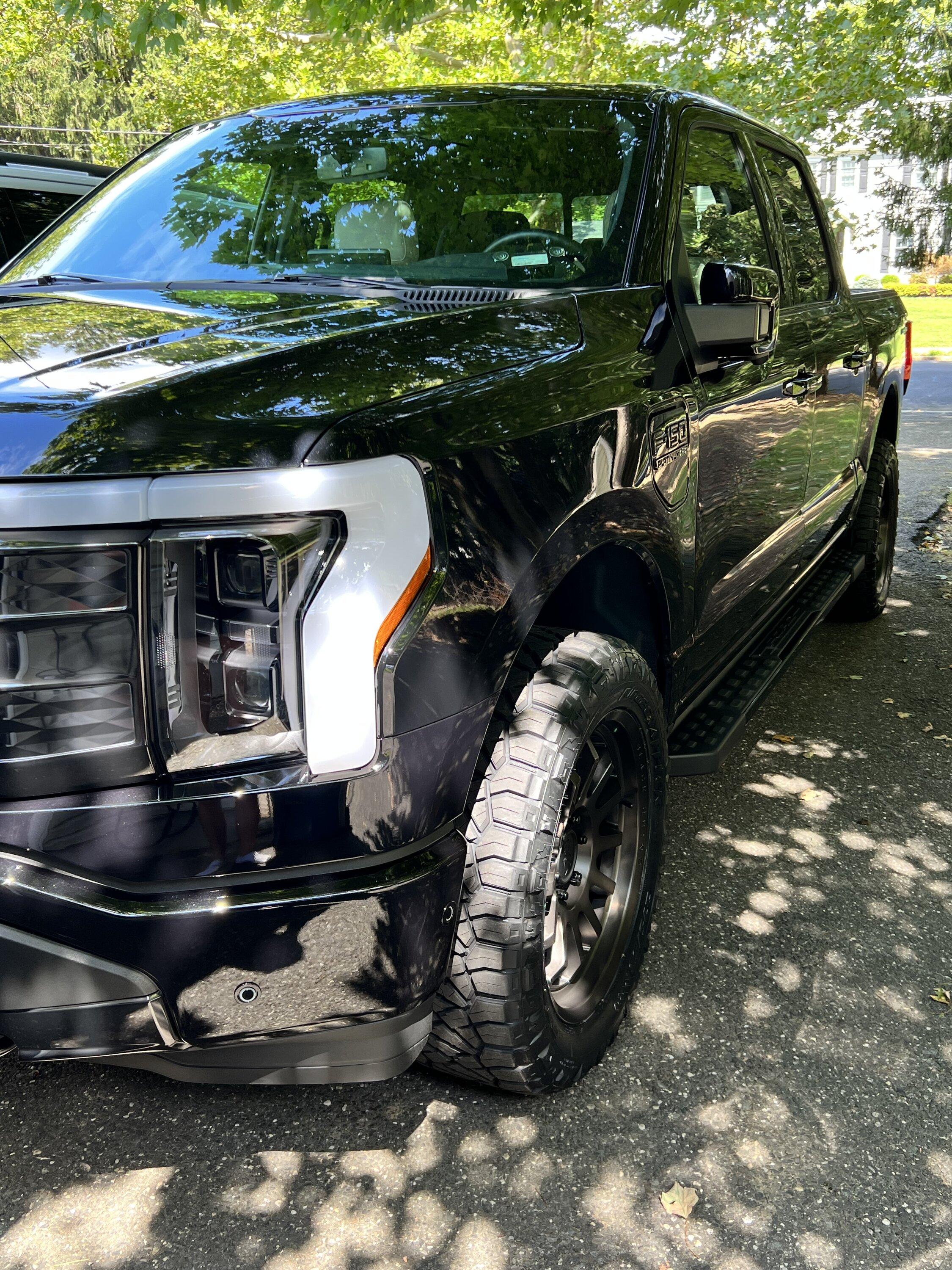 Ford F-150 Lightning Black Rhino Wheels & Nitto Grappler Tires installed on on Black Platinum Lightning 1660761161242