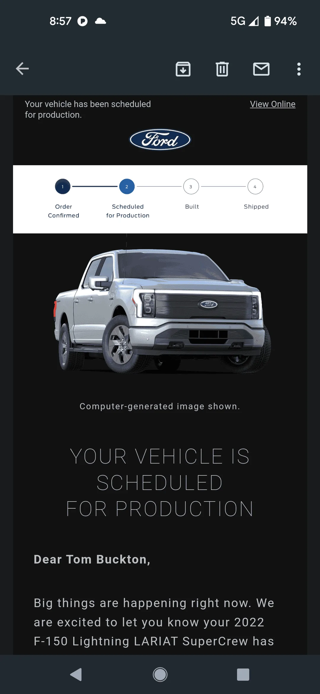 Ford F-150 Lightning ✅ 9/05 Lightning Build Week Group Screenshot_20220819-085725