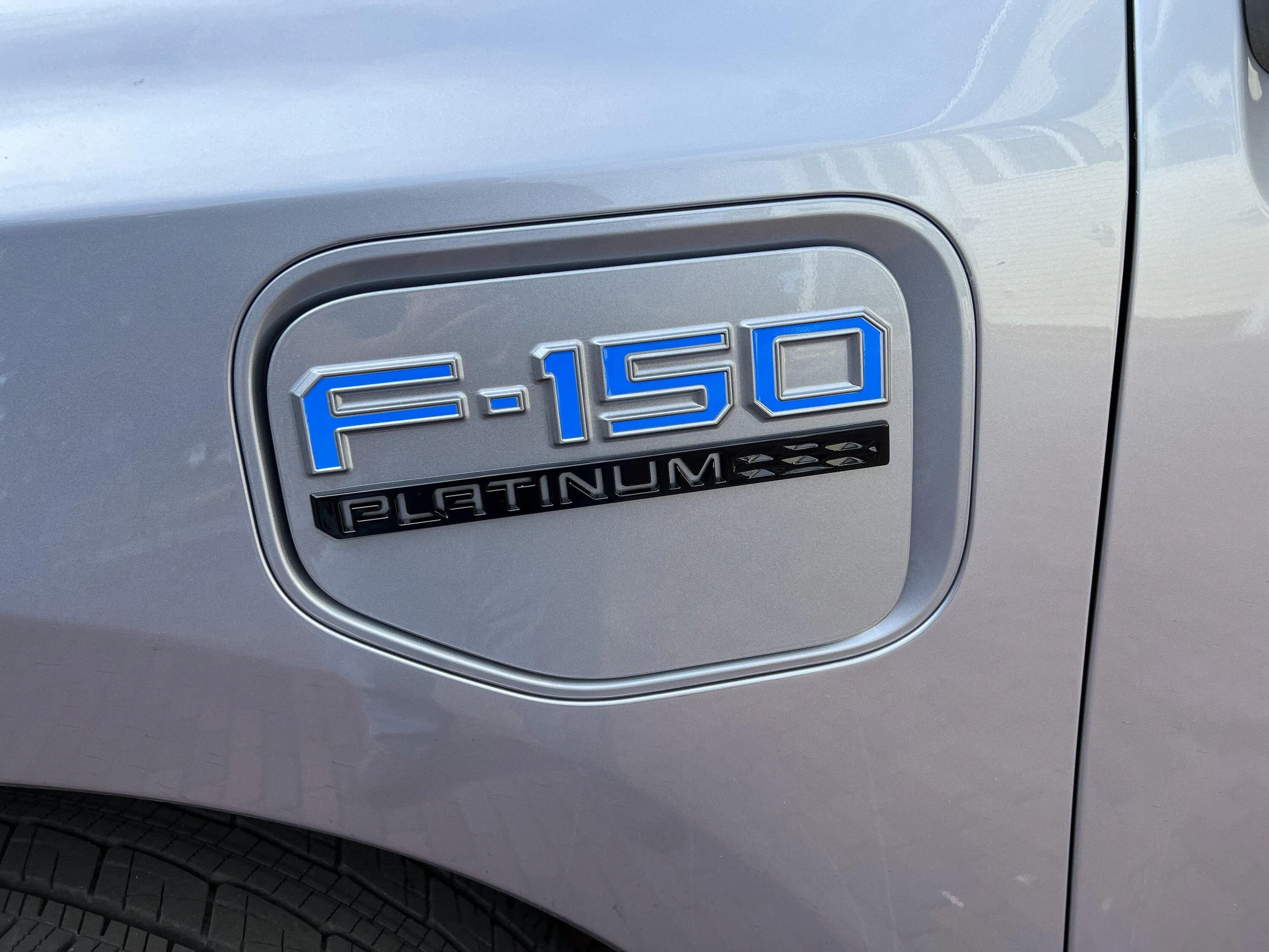 Ford F-150 Lightning 🙋‍♂️ What Did You Do To Your Lightning Today? Left Logo