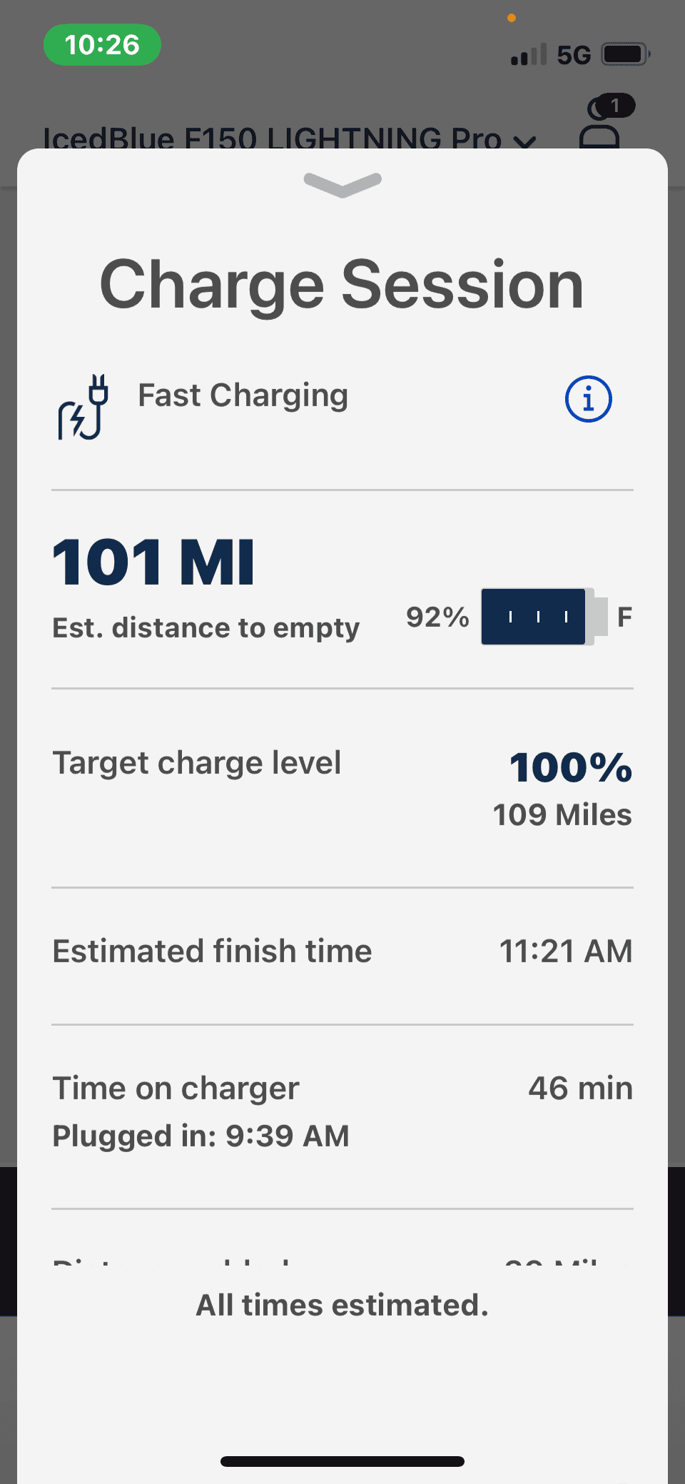 Ford F-150 Lightning 250 mile trip report: Lightning PRO - TOWING 3,000lb Powered Camper... ford-pass-app-charging-info-