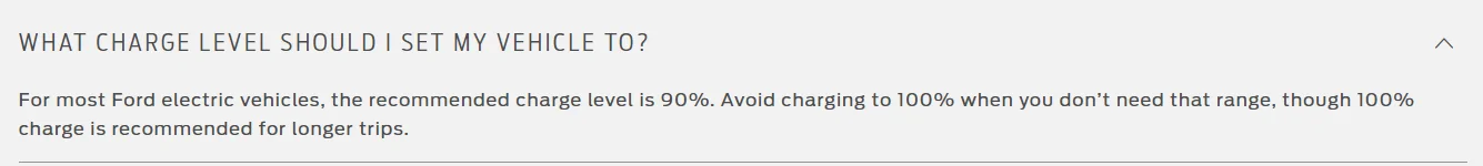 Ford F-150 Lightning Charging to 90% as mentioned in Manual or 80% like others? Captur