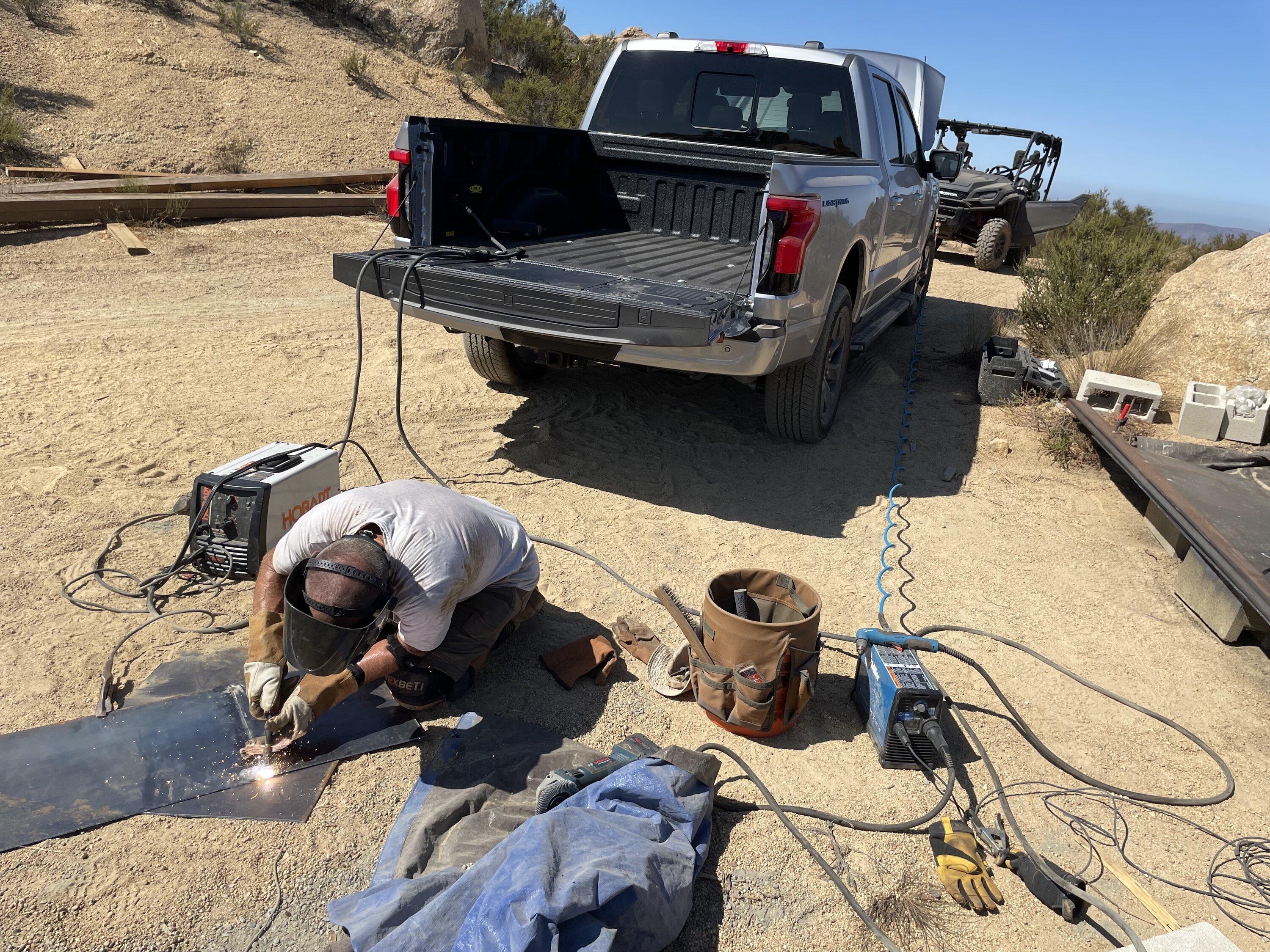 Ford F-150 Lightning Pro power ground fault detected on 240v well pump IMG_4862