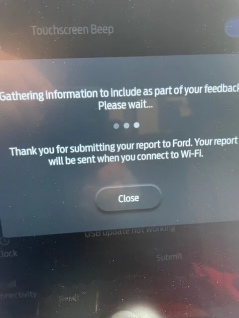 Ford F-150 Lightning Sync 4A: SUBMIT FEEDBACK - anyone use it and did it help your issue ? IMG_9511