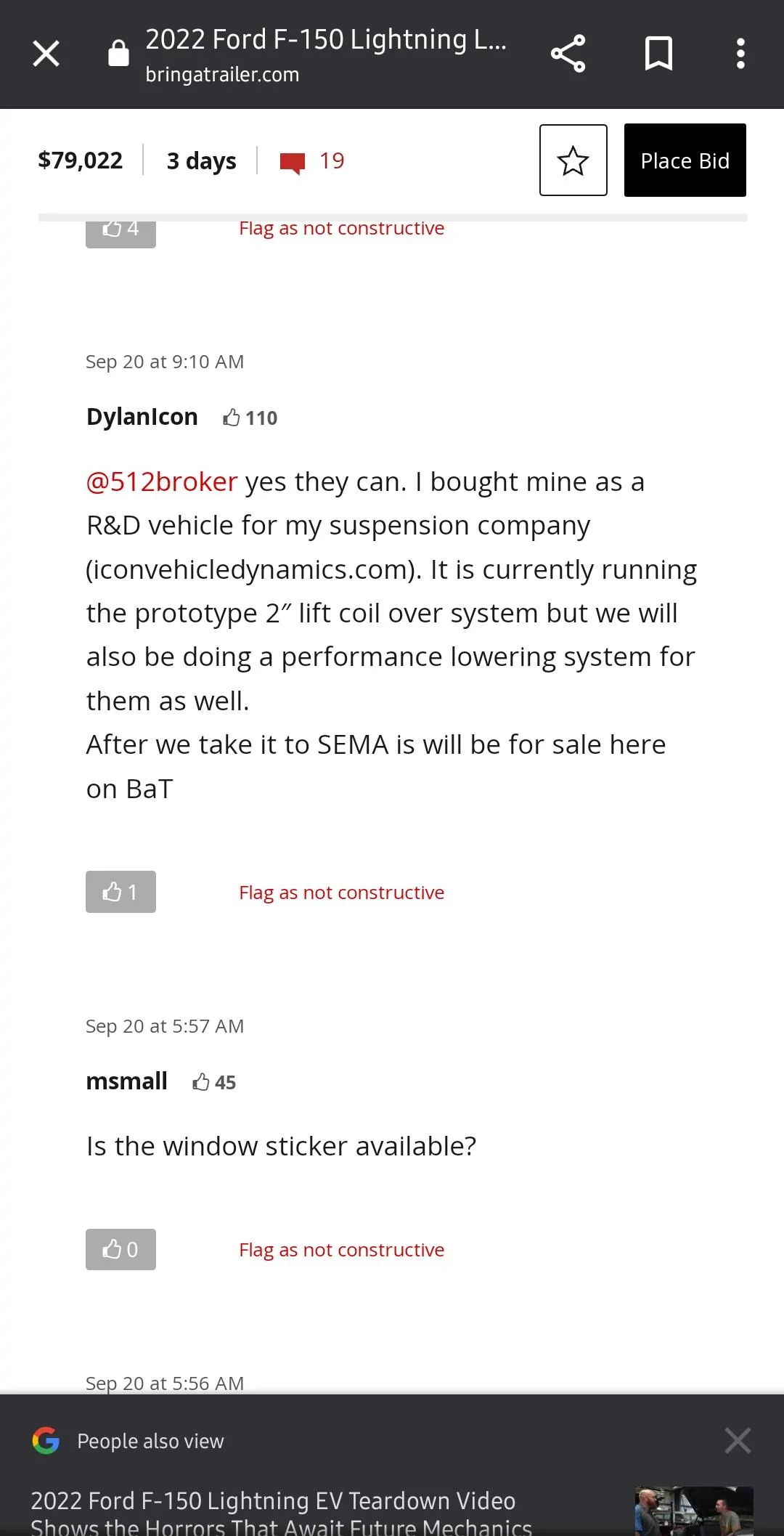 Ford F-150 Lightning Icon is making a 2 inch lift for the Lighting. Screenshot_20220923-143755_Chrom