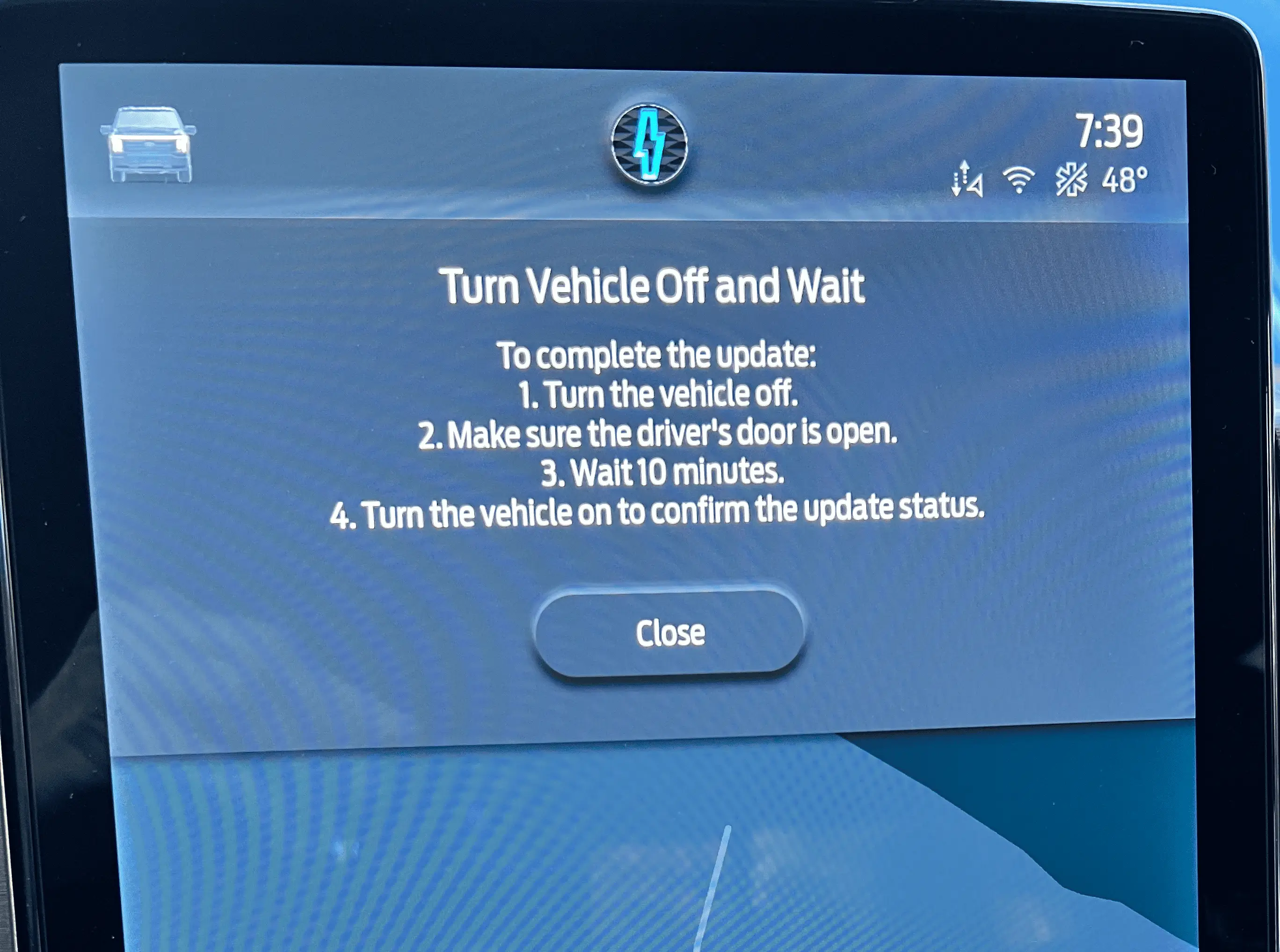Ford F-150 Lightning Lightning Software Updates using FDRS TCU_Instructions