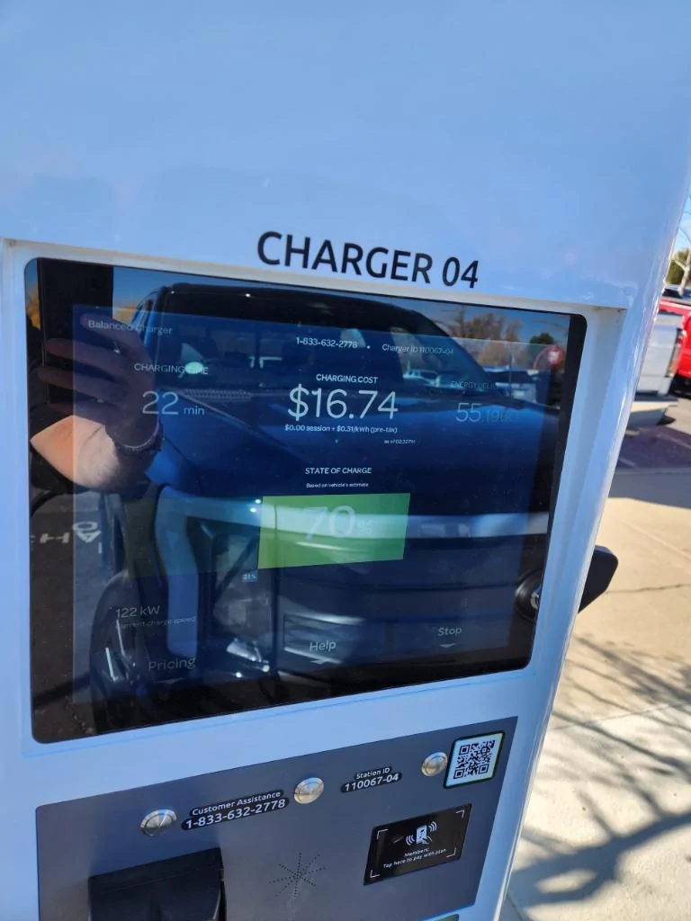 Ford F-150 Lightning Great fast charging session at an EA station: hit 170 kW to 178 kW for first 5 minutes. image000000 2