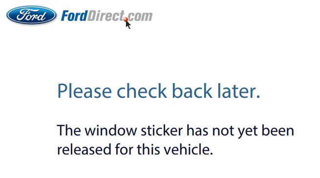 Ford F-150 Lightning Ford Order Tracking Stopped Working? 1666656001767