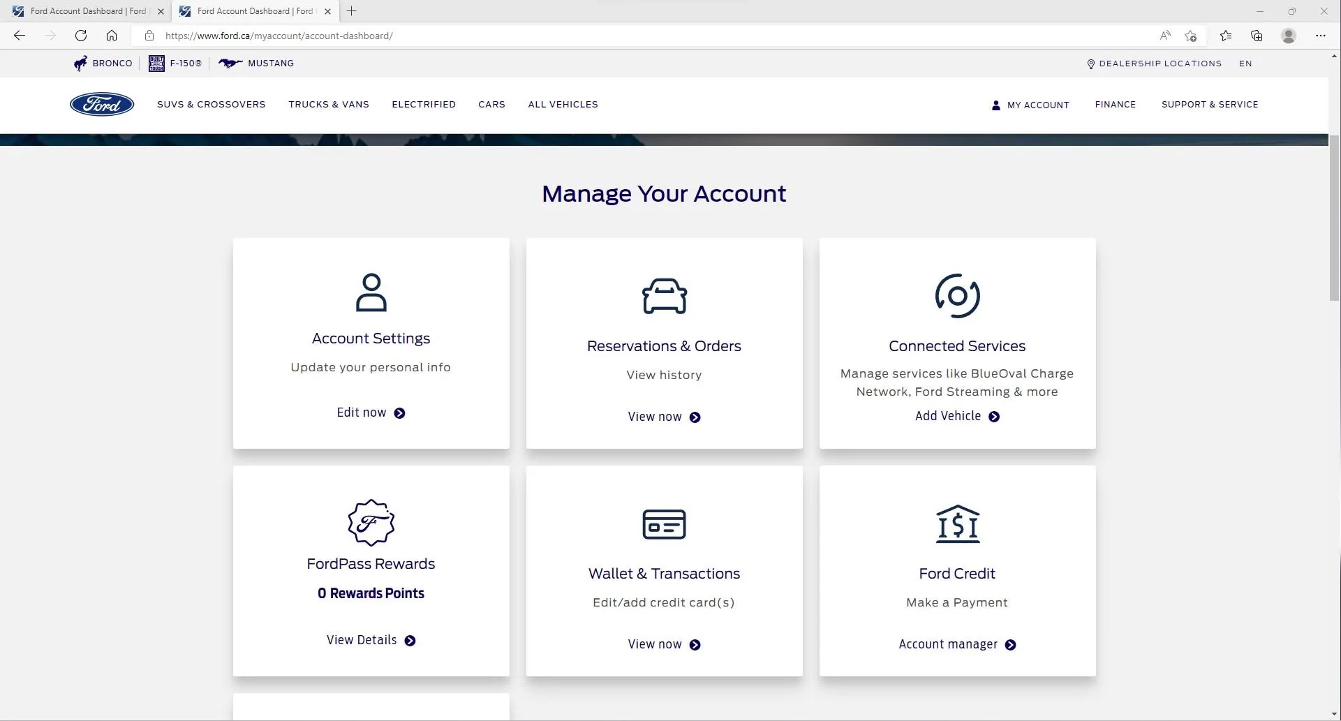 Ford F-150 Lightning Reservation & Orders Button has returned to the Ford.ca website reservation and order choice has returned