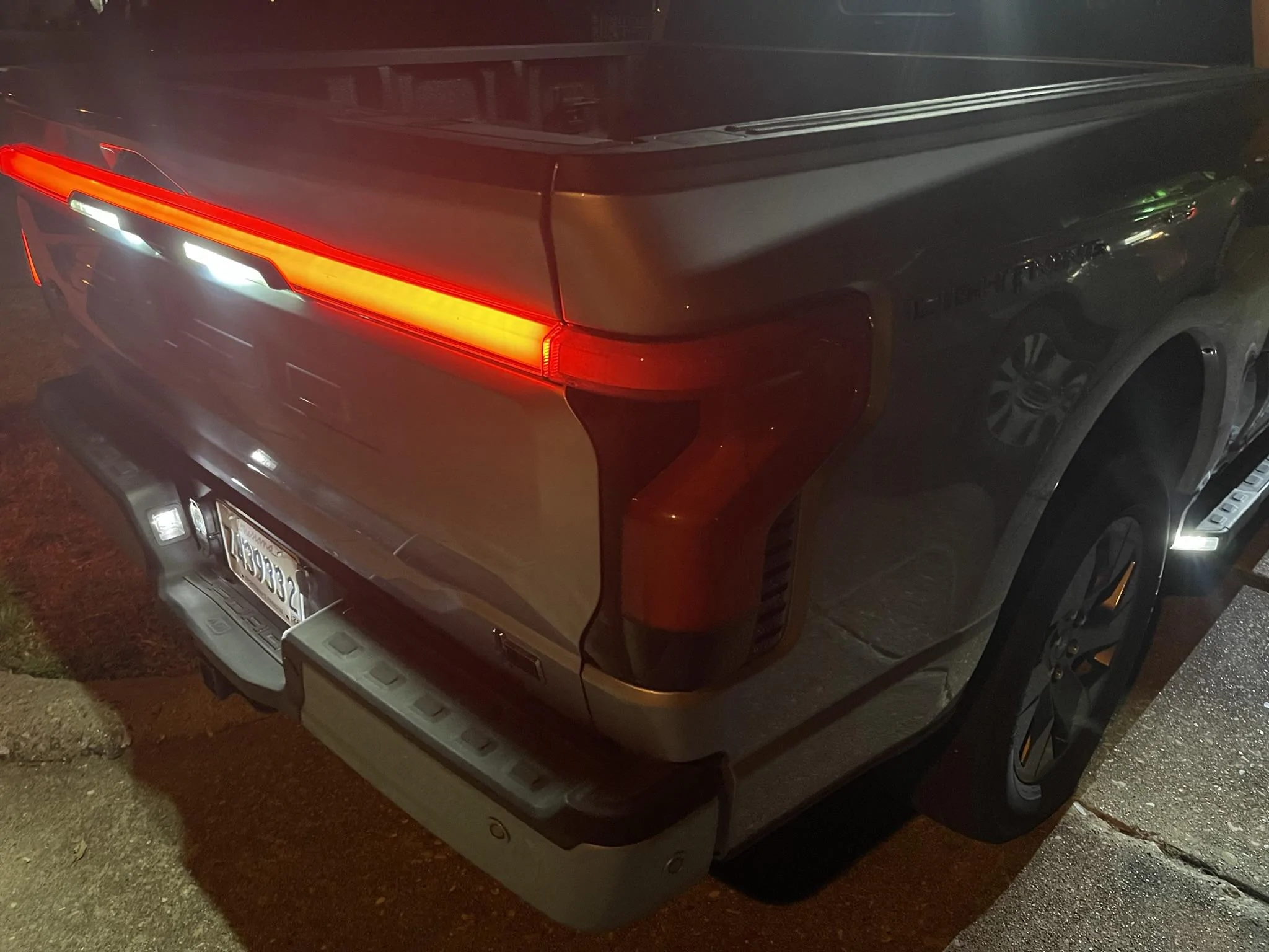 Ford F-150 Lightning Passenger Rear Taillight leaking. Works intermittently. 46074D08-4F51-4C5C-85B4-604CB6F56160