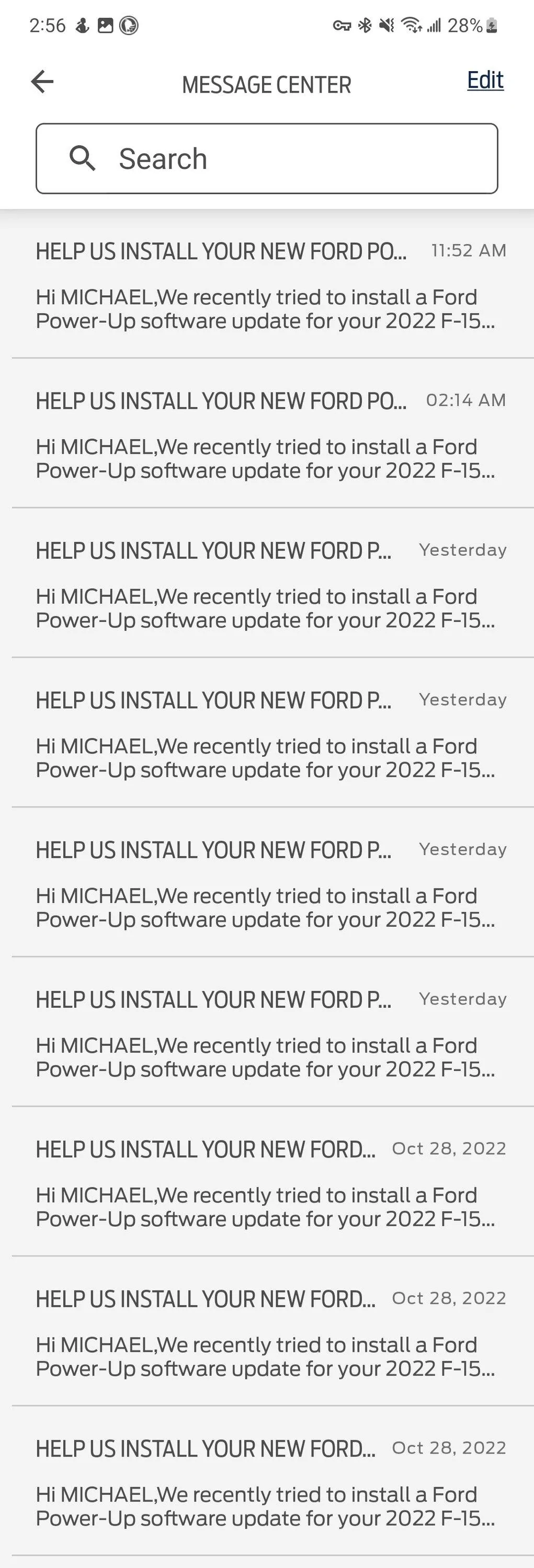 Ford F-150 Lightning Phone As A Key (PAAK) update coming starting today to early builds. Screenshot_20221030_145632_FordPass