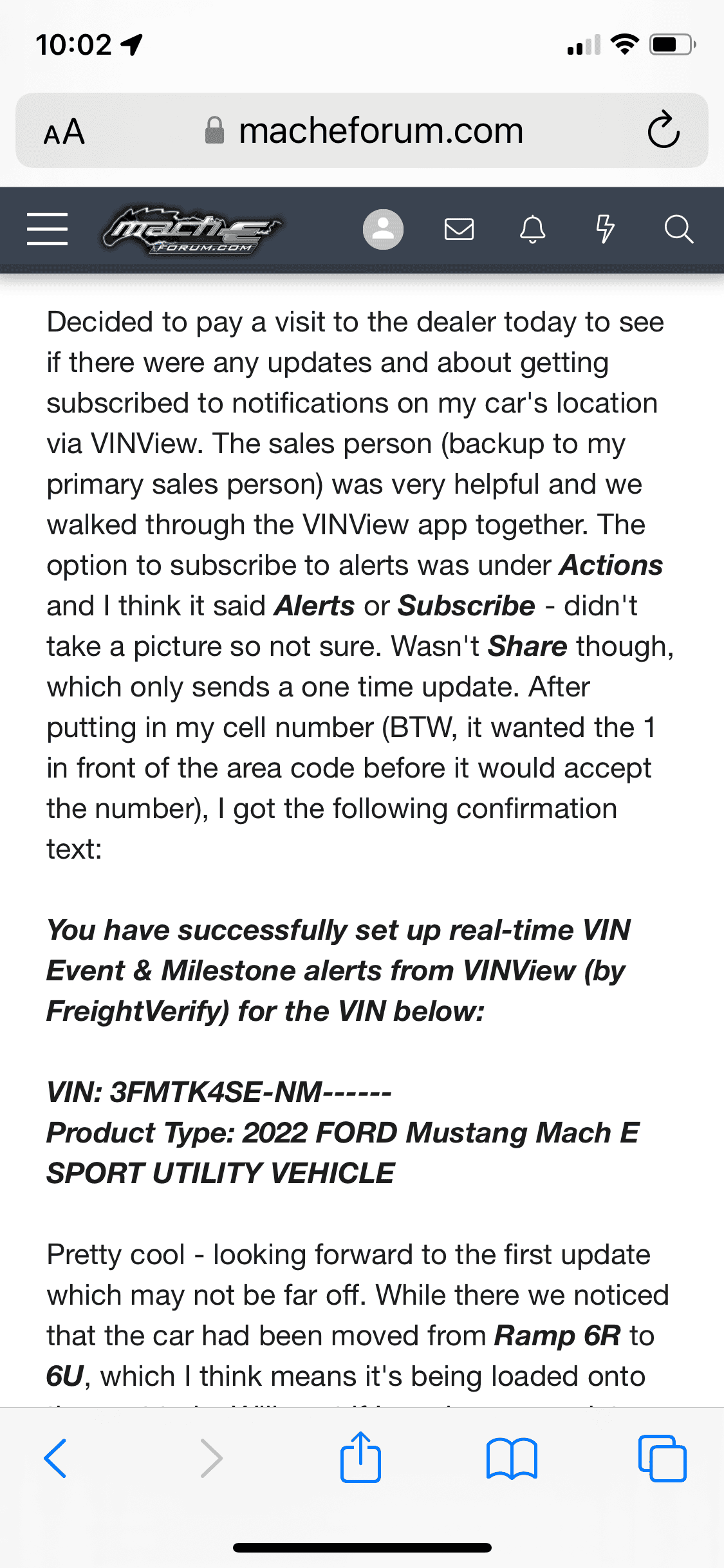Ford F-150 Lightning New US only Vehicle Tracking Tool uses GPS.  Replacing VVR as of 10/25. 6934C6A4-79FE-4B04-8E94-314A263CF1BC