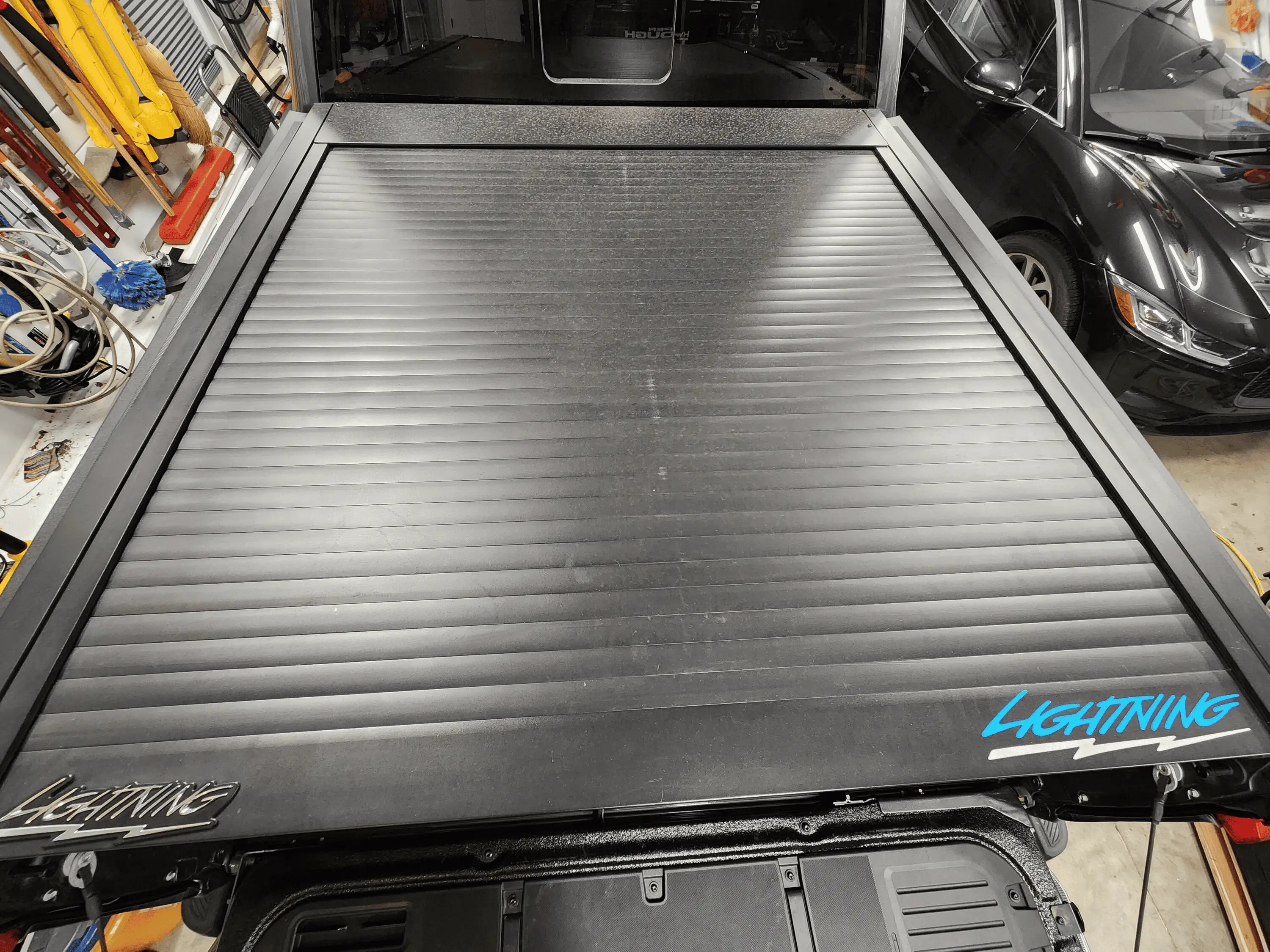 Ford F-150 Lightning Retractable Bed Cover with Track System for Additional Accessories 1667342137274