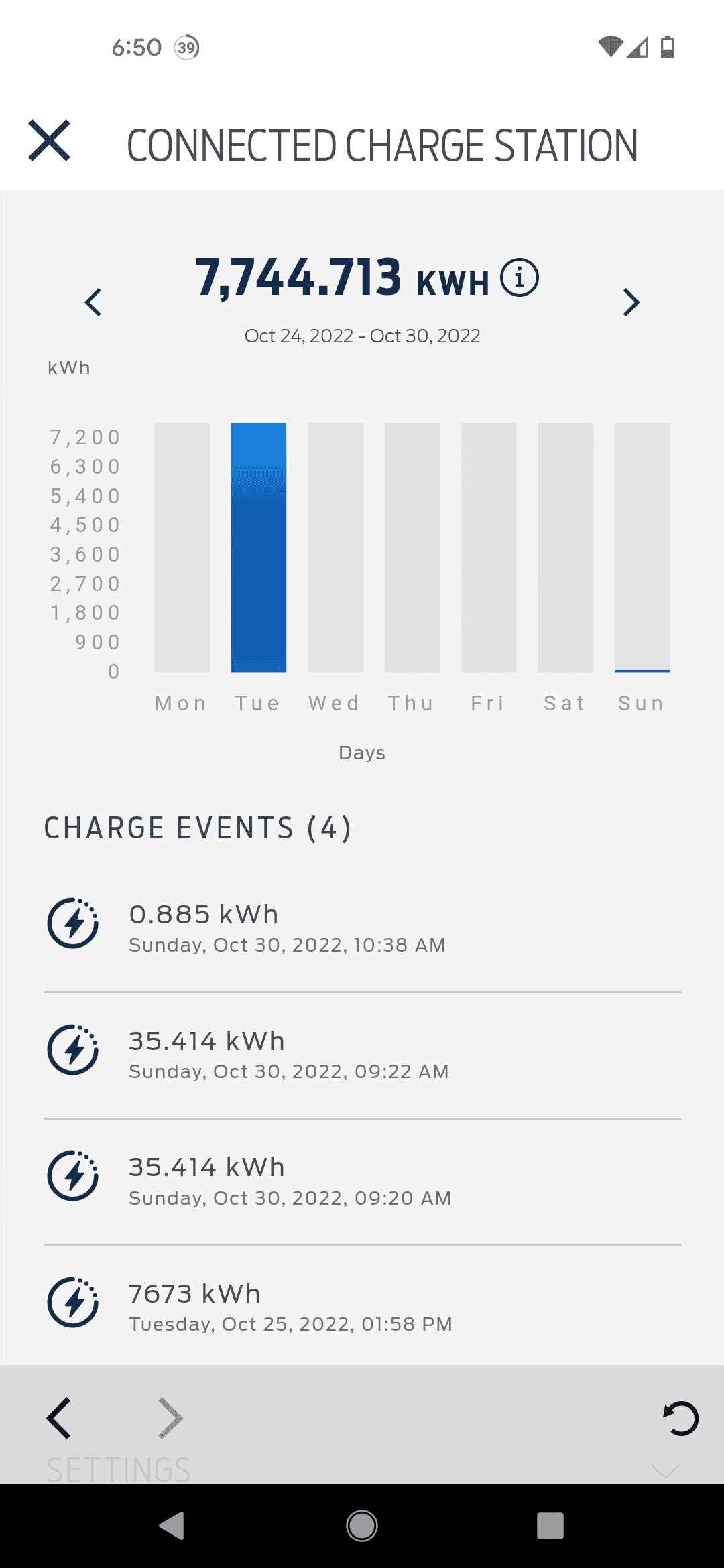 Ford F-150 Lightning Ford App driving log far off Screenshot_20221102-185023