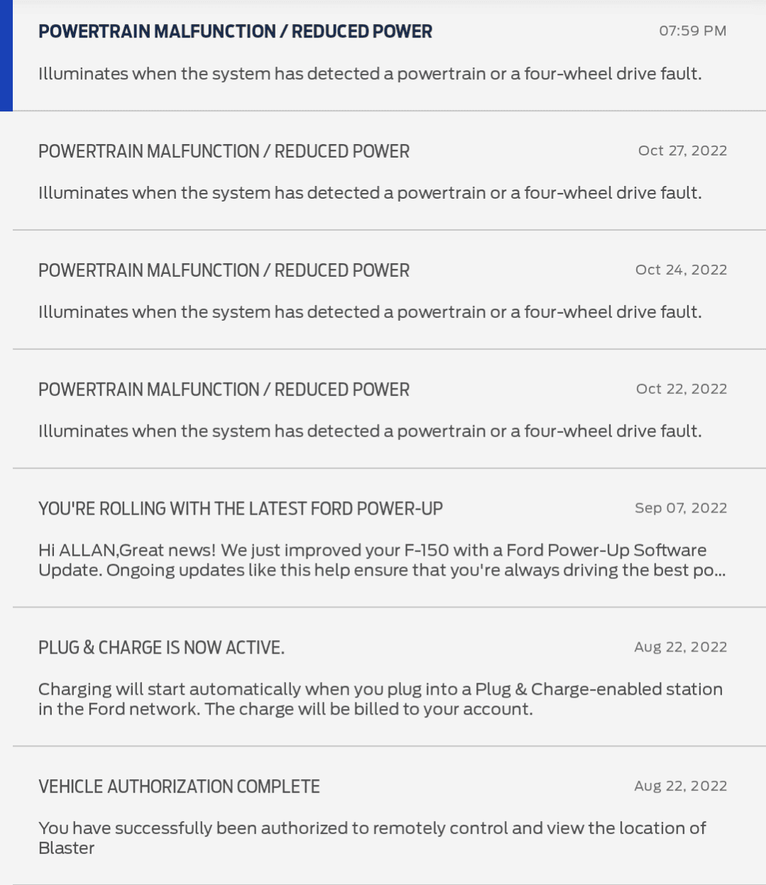 Ford F-150 Lightning Powertrain Malfunction/ Reduced Power Screenshot_20221102-202408
