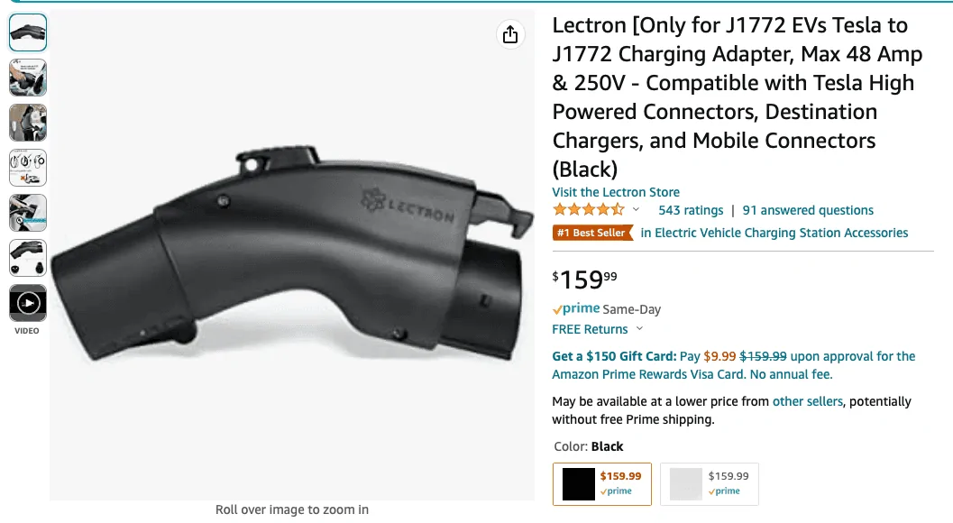 Ford F-150 Lightning Tesla Adapter actually included with Lightning? Screen Shot 2022-11-04 at 12.48.12 PM