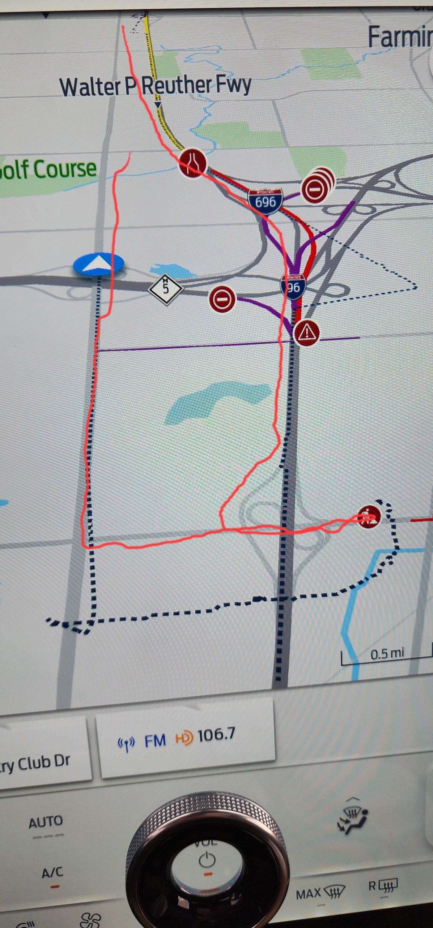 Ford F-150 Lightning 3.5.4 GPS gone haywire ? 20221105_115417