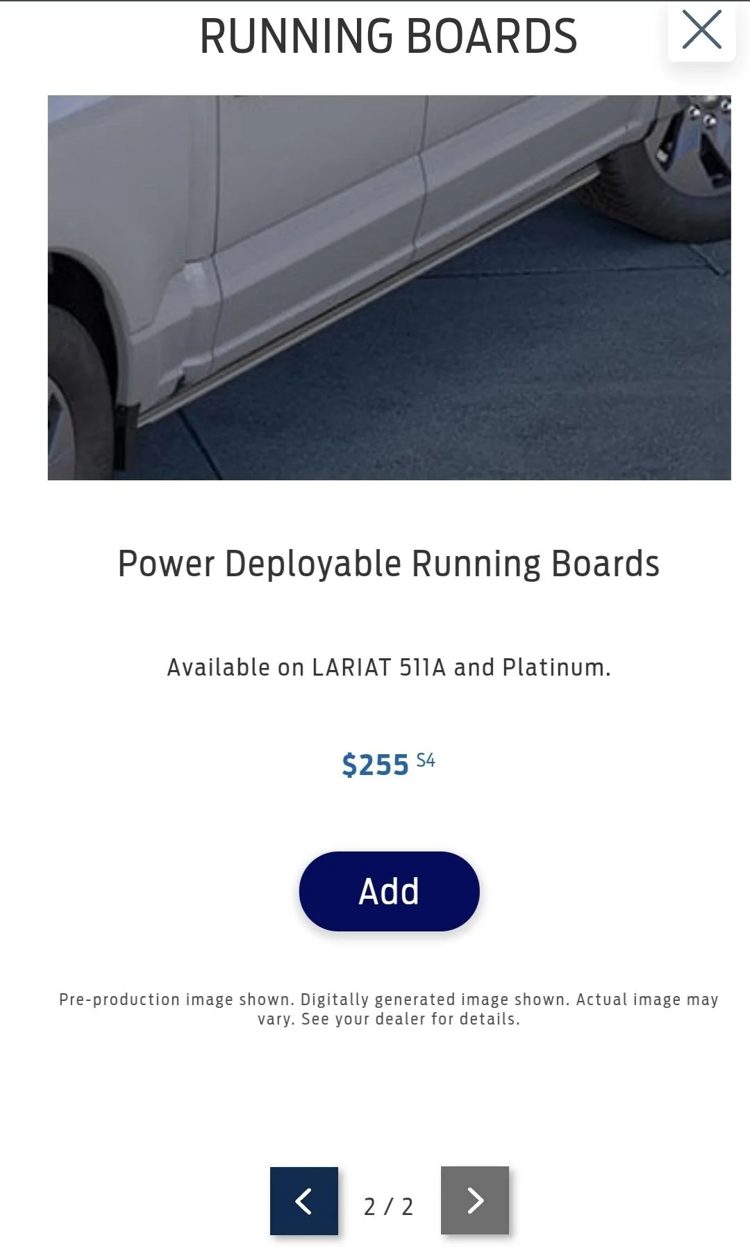 Ford F-150 Lightning Deployable running boards - Can these be ordered yet? Screenshot_20221129_203928_Chrom