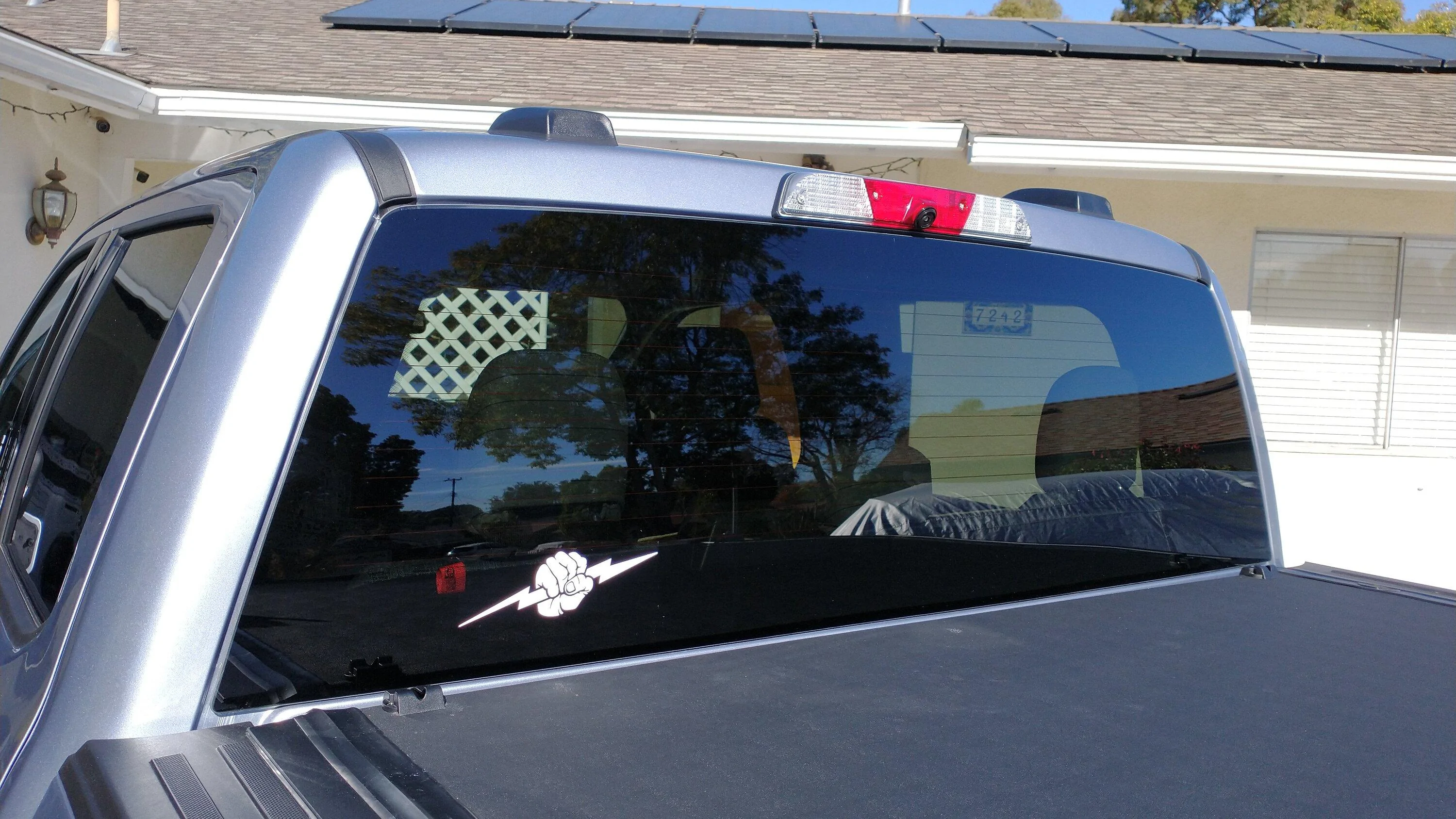 Ford F-150 Lightning 🙋‍♂️ What Did You Do To Your Lightning Today? IMG_20221205_115853308 Decal hand w lightning bolt rear windo