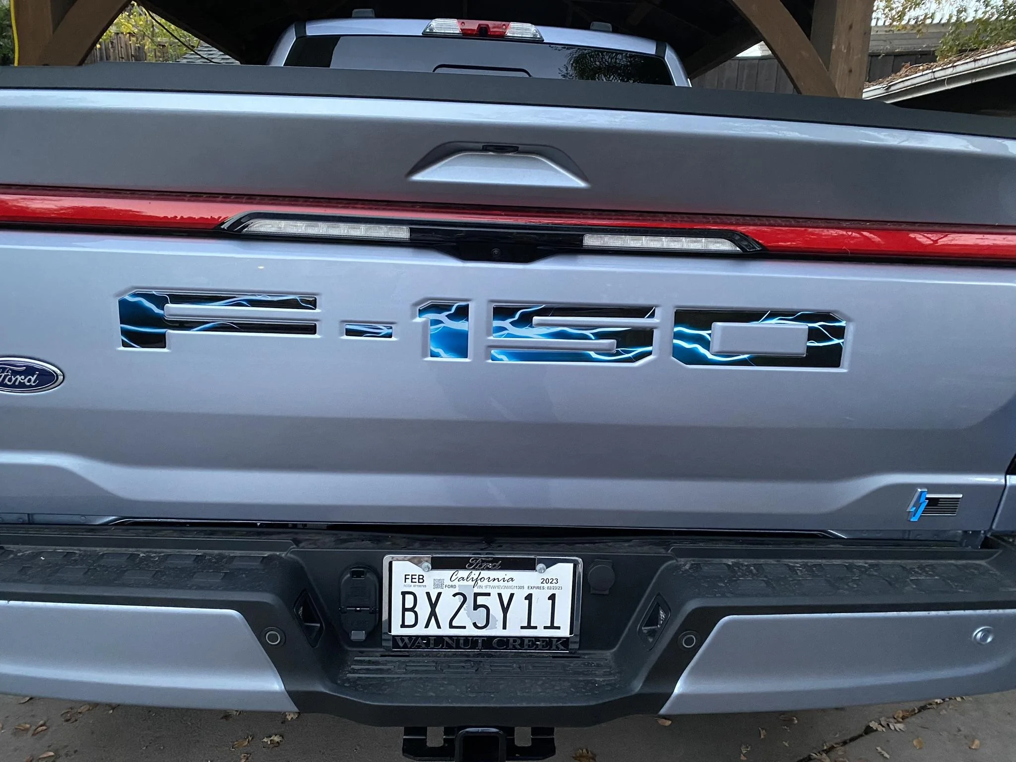 Ford F-150 Lightning F-150 Lightning Tailgate Logo sticker emblem IMG_4499