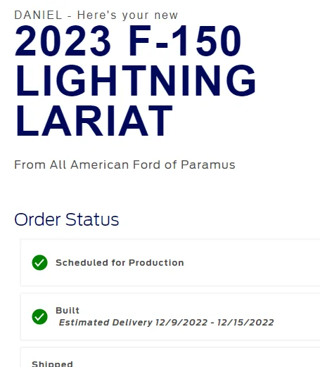 Ford F-150 Lightning ✅ 10/31 Lightning Build Week Group (MY2023) lightning built