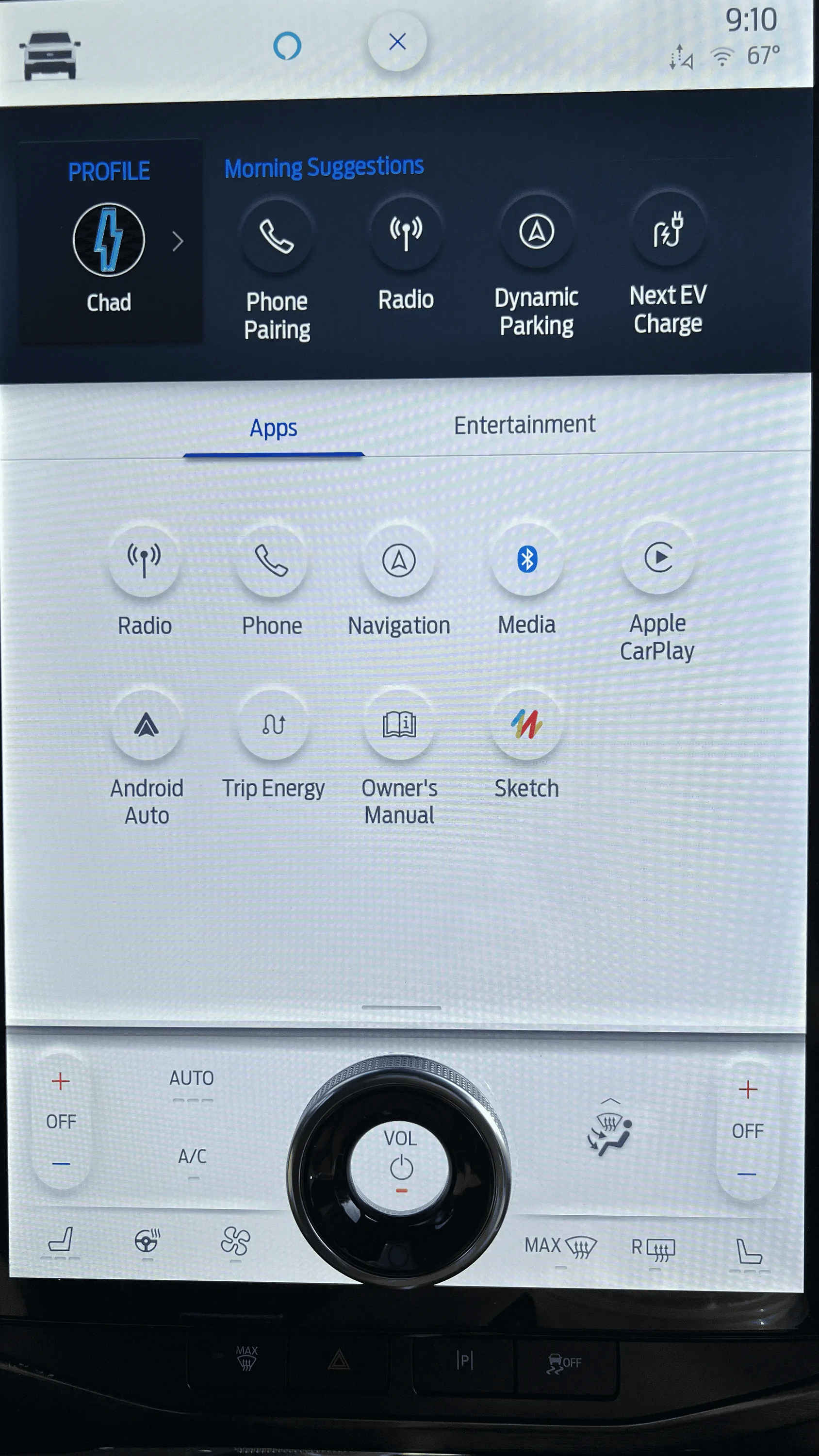 Ford F-150 Lightning FordPass on Sync 4a Screen tempImagezEYo