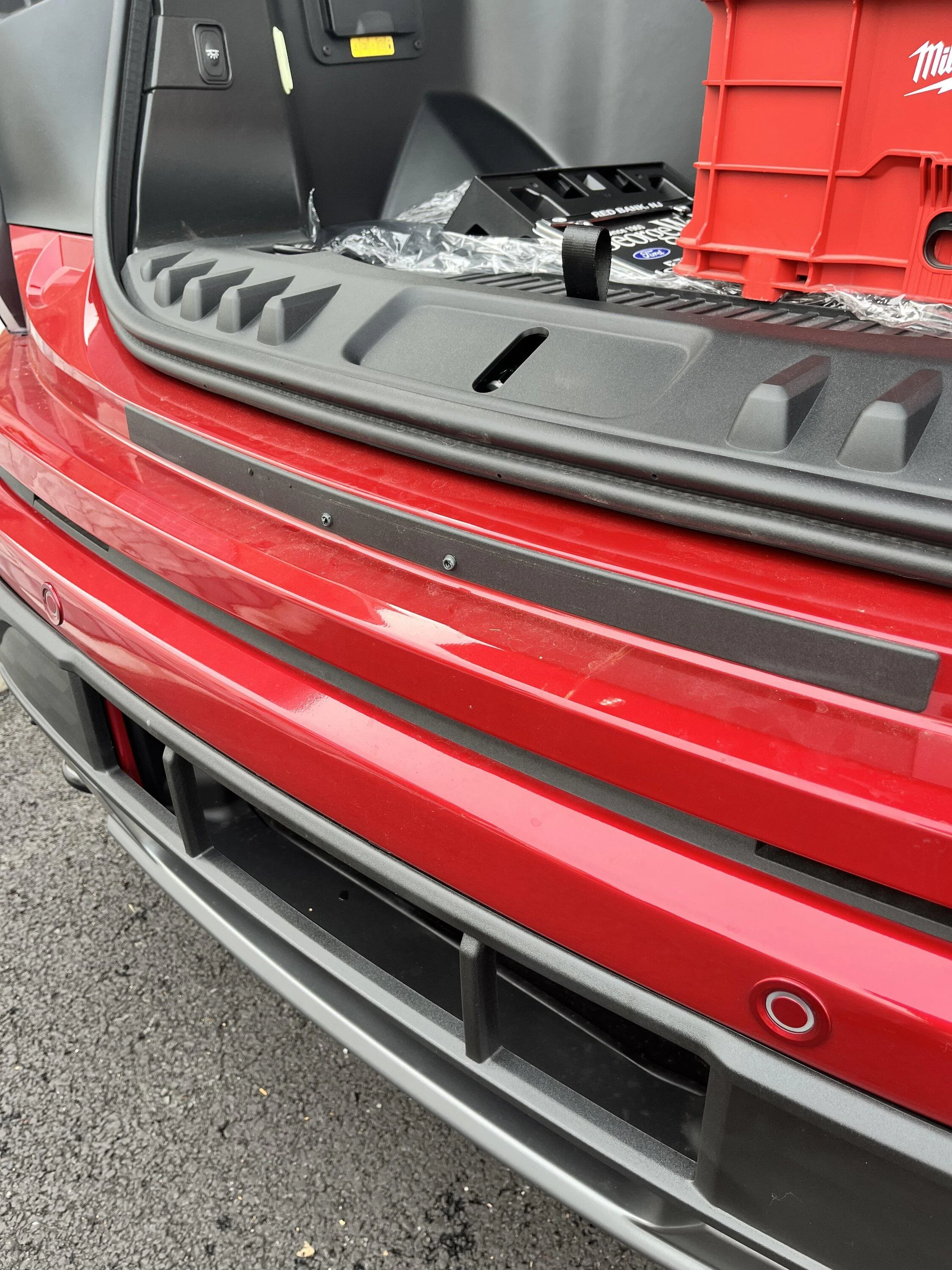 Ford F-150 Lightning Relocate Front License Plate Holder. 3816D510-D36E-4A5A-9B52-5348179286B6