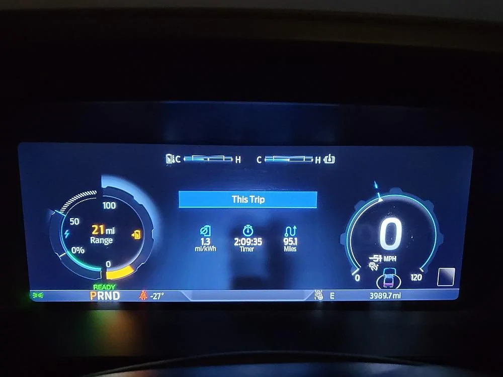 Ford F-150 Lightning Driving and Charging the Lightning at -40F\-40C.  A Real World Test. Finish 1