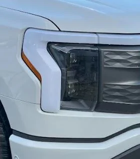 Ford F-150 Lightning Avalanche Lightning Arrived.  It honestly just looks white. White Contrast My Lightning