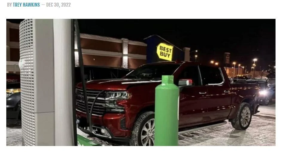 Ford F-150 Lightning You meet the nicest people at charging stations chev chg