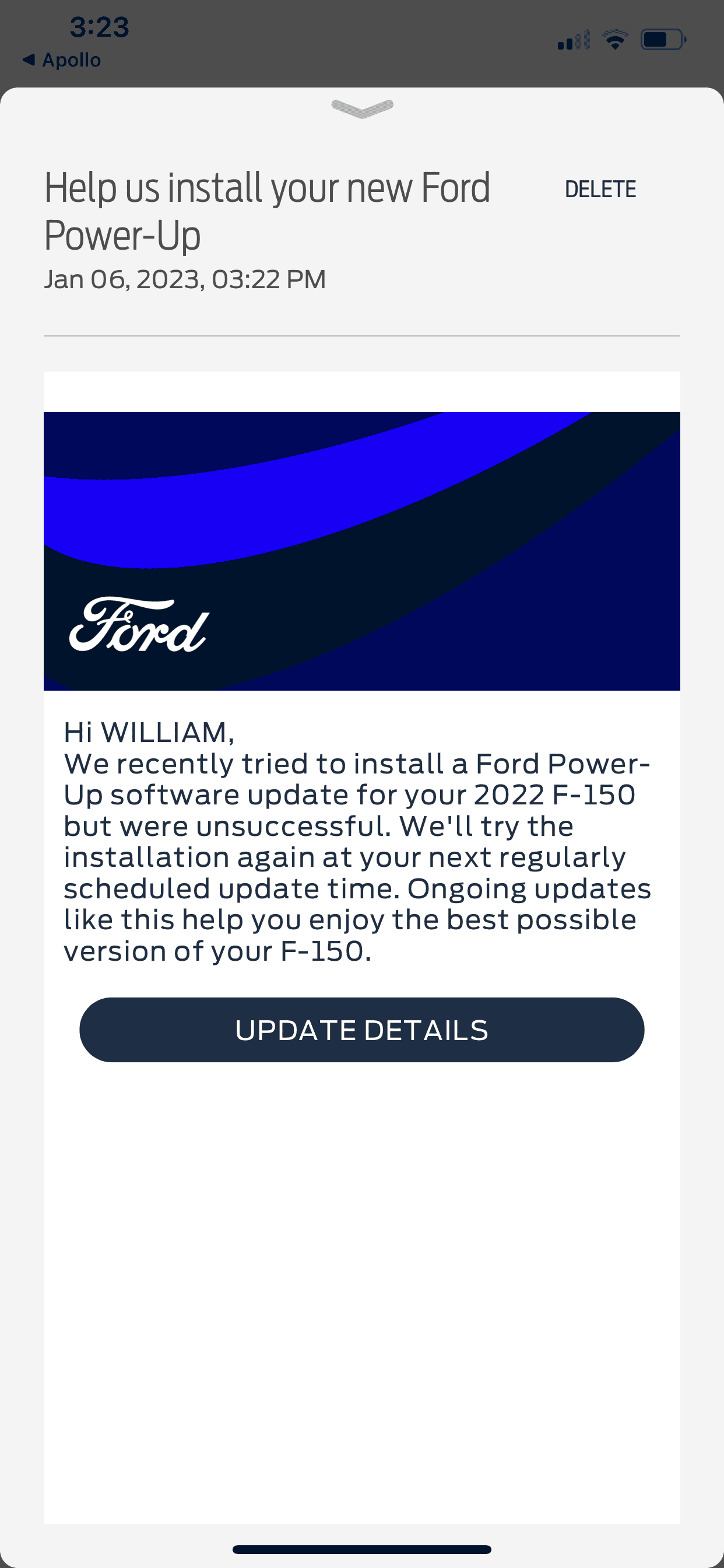 Ford F-150 Lightning Priority Update: 22-PU-1009-MIL-DTE Calculation 46FBCD82-240D-4F11-B1C2-C5E7EDDAB739
