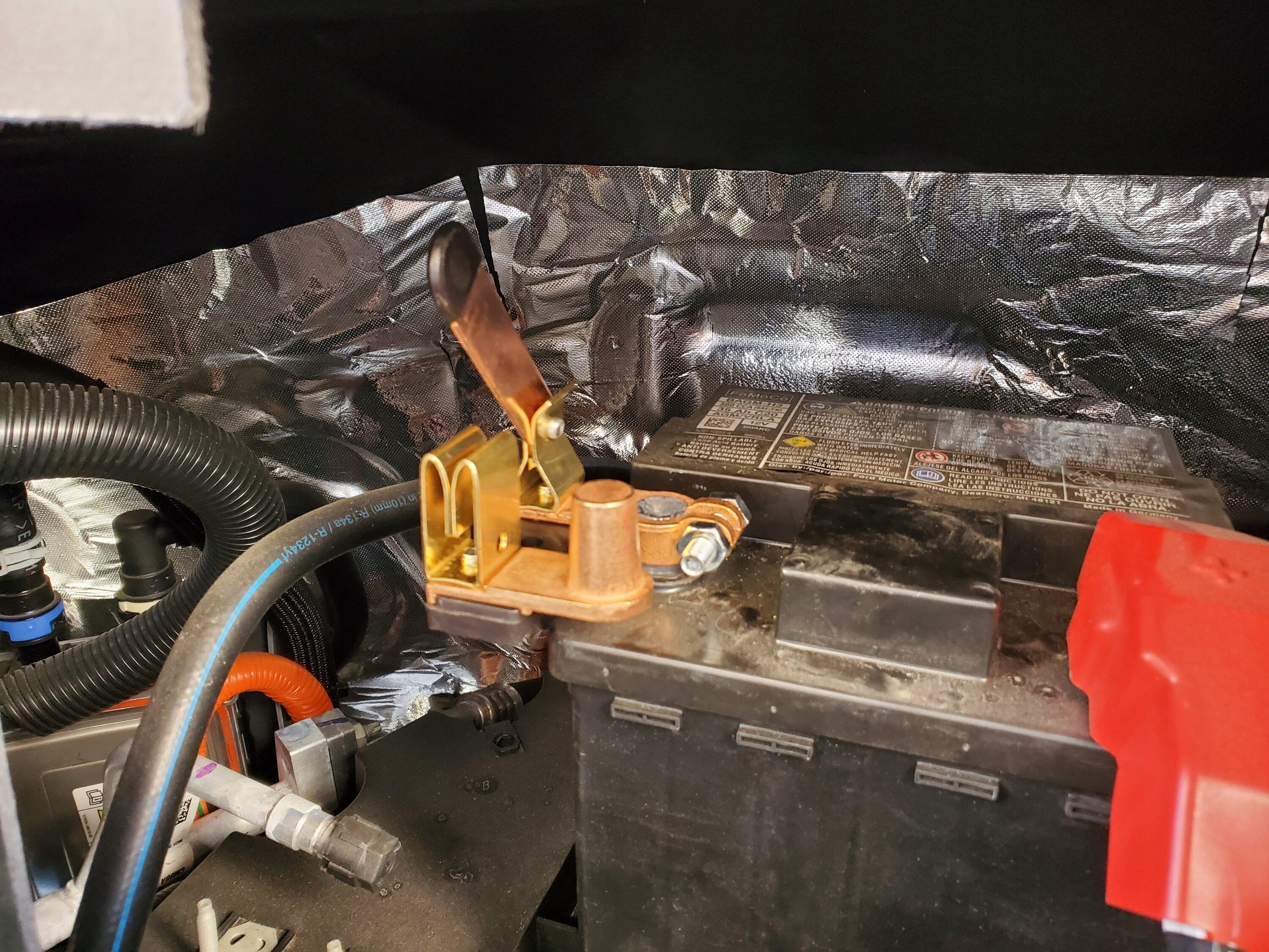 Ford F-150 Lightning 12v Battery disconnect switch installation DIY, with pics 2023-01-21 14.51.03
