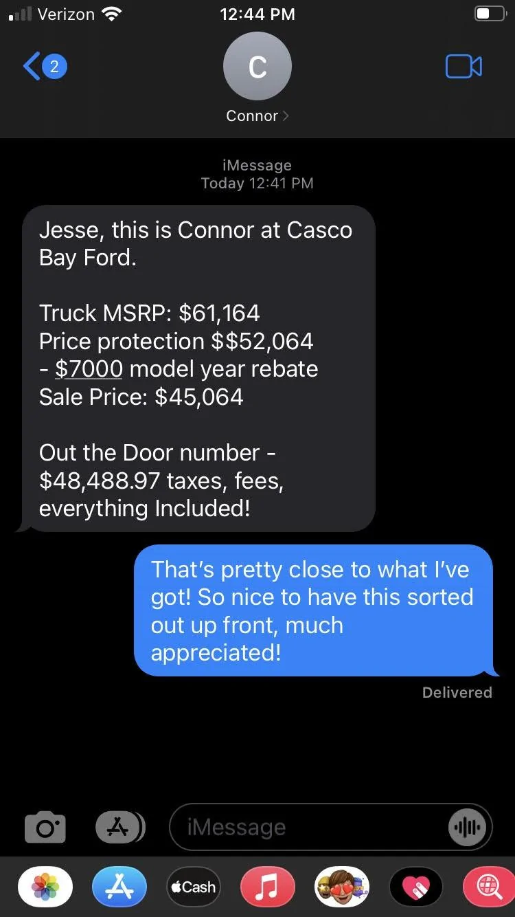 Ford F-150 Lightning ✅ 1/9/2023 Lightning Build Week Group (MY2023) Casco Bay out the door pric