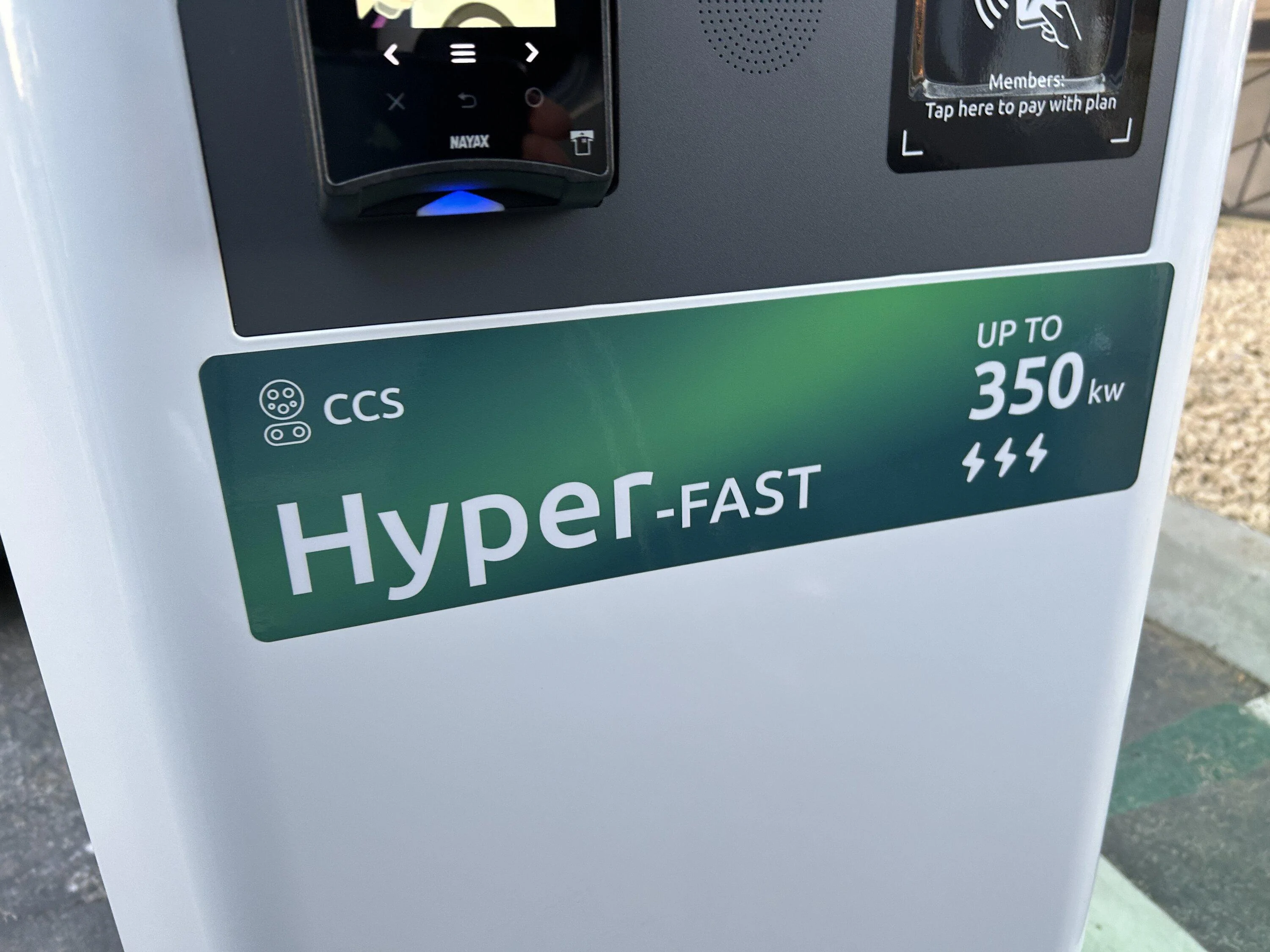 Ford F-150 Lightning HyperFast 350kW EA chargers now being upgraded - triple thunderbolt symbol for true dedicated charging IMG_0124