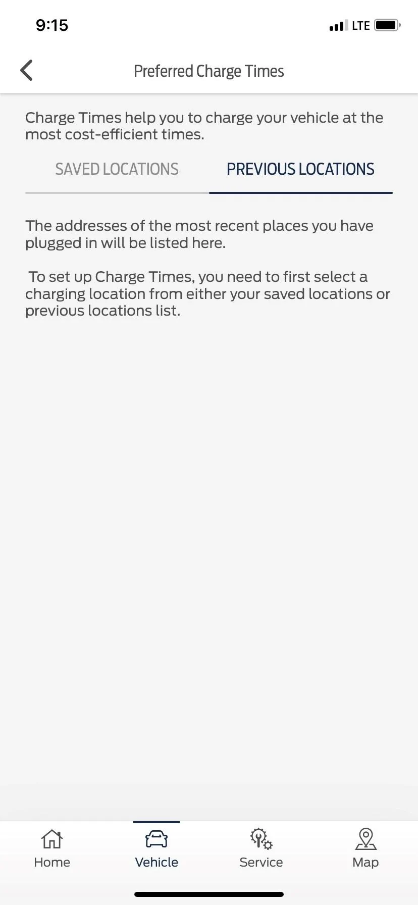 Ford F-150 Lightning Can’t add Saved location location