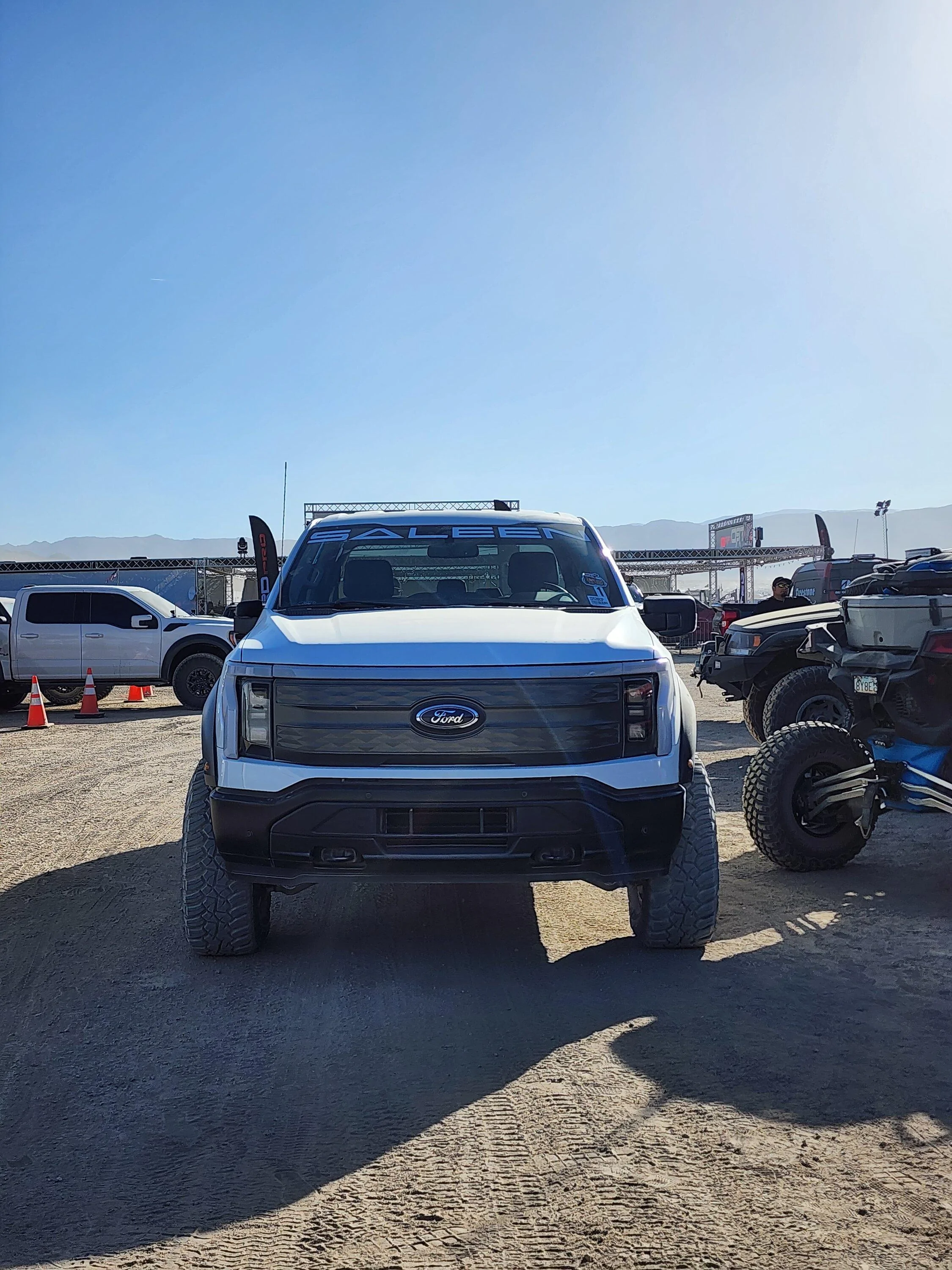 Ford F-150 Lightning Saleen F150 Lightning first look w/ Raptor front suspension & fenders + custom rear suspension and offroad tires 20230208_151029-jpg