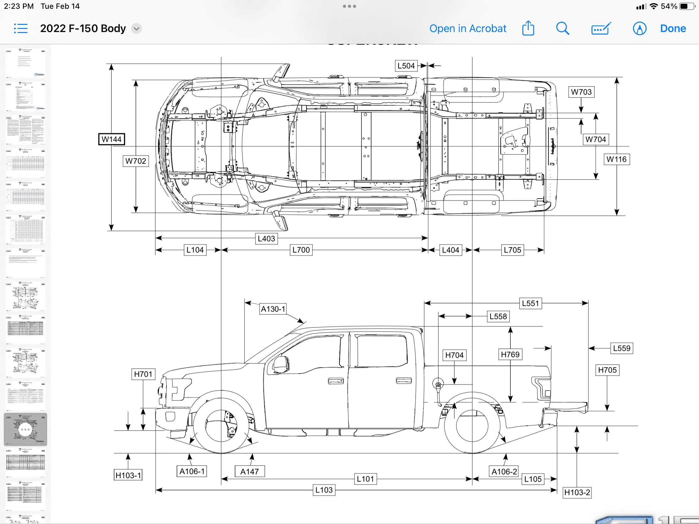 Ford F-150 Lightning Lightning owners:  can you answer this for me?    dimension detail question Lightning Dimensions 1