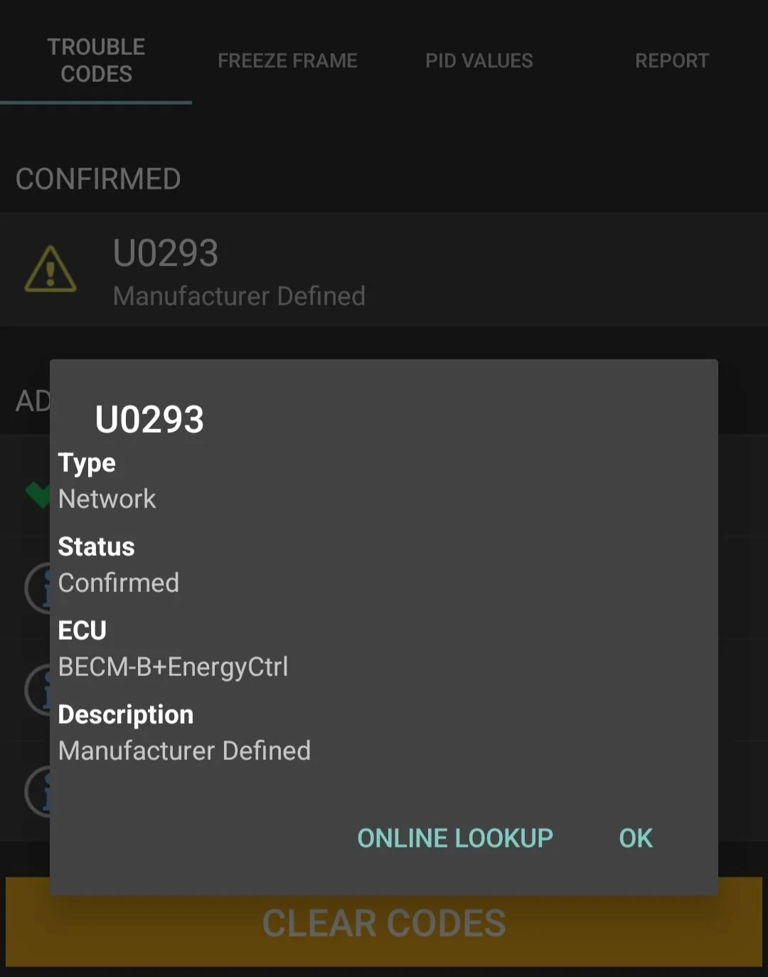 Ford F-150 Lightning Unable to charge, DTC U0293 Screenshot_20230224-214512
